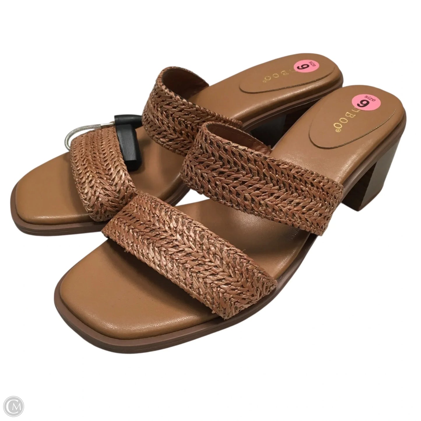 Sandals Heels Block By Bamboo In Brown, Size: 9