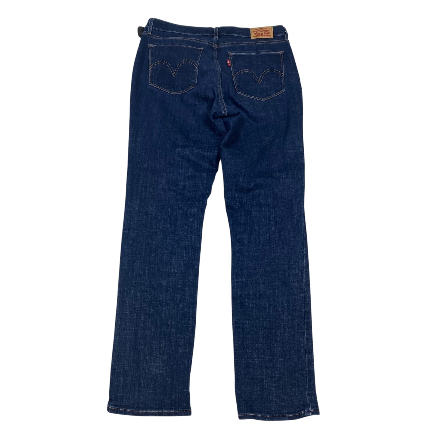 Jeans Straight By Levis In Blue Denim, Size: 8