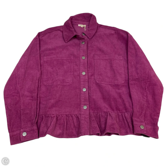 Jacket Shirt By Jodifl In Pink, Size: S