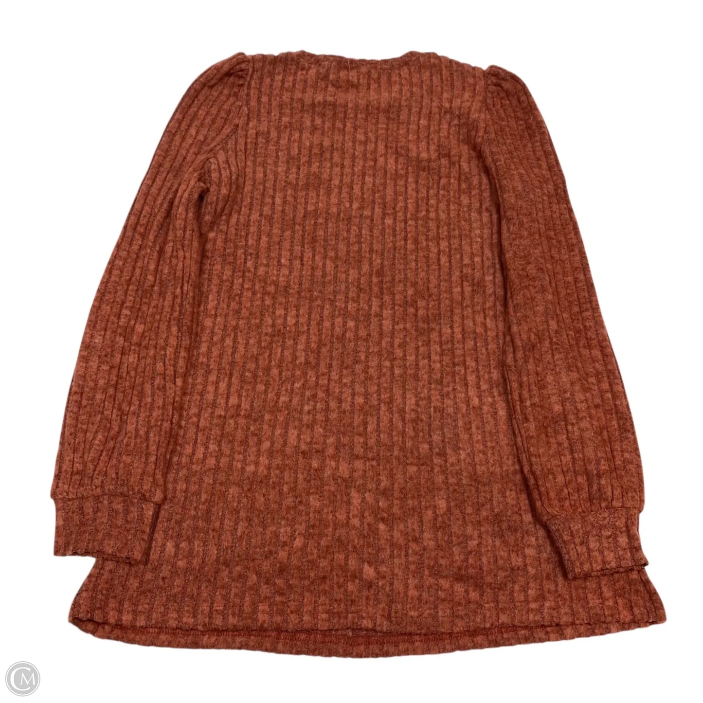 Top Long Sleeve By Cmf In Red, Size: S