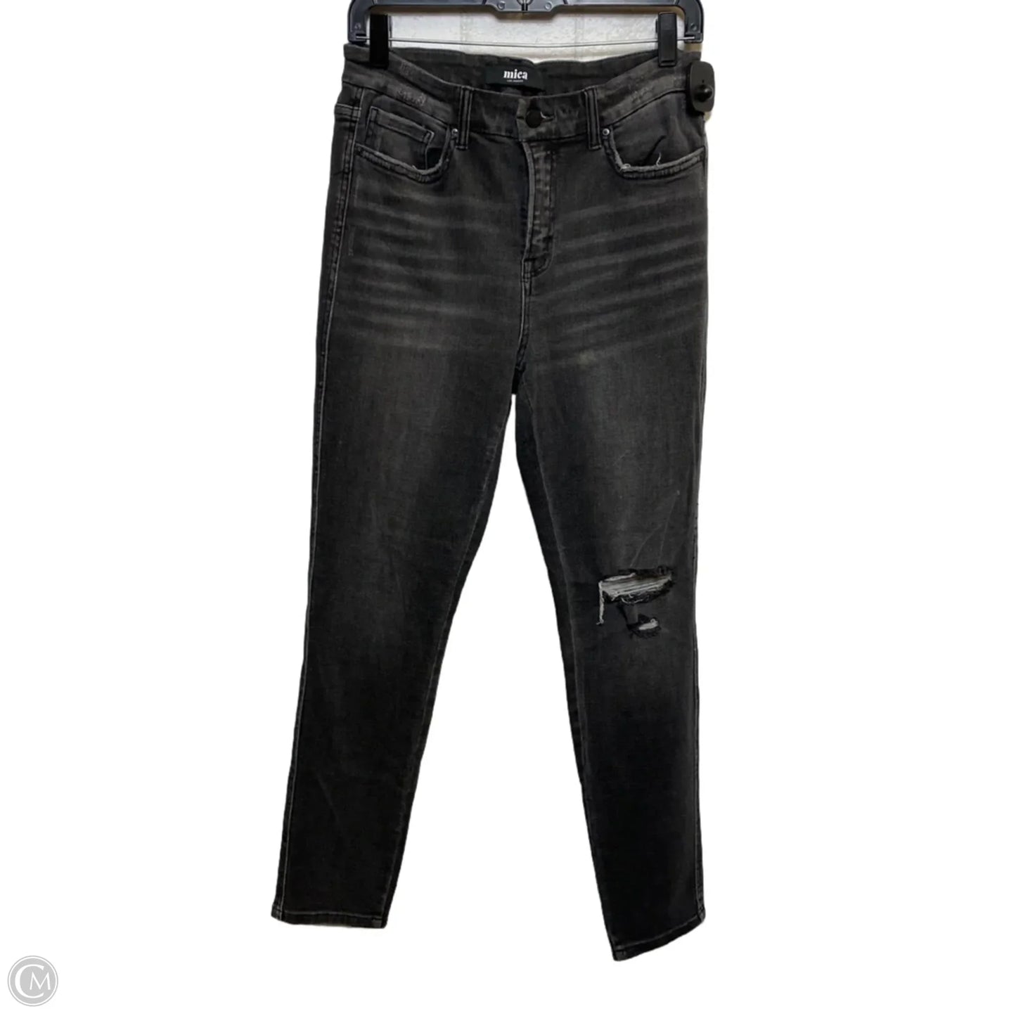 Jeans Skinny By Micas In Black Denim, Size: 8