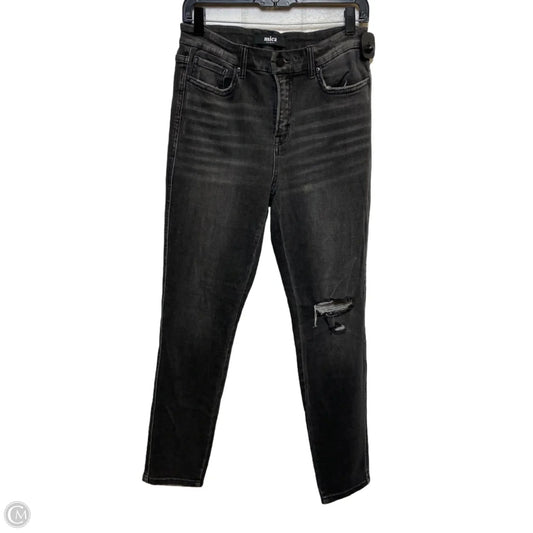 Jeans Skinny By Micas In Black Denim, Size: 8
