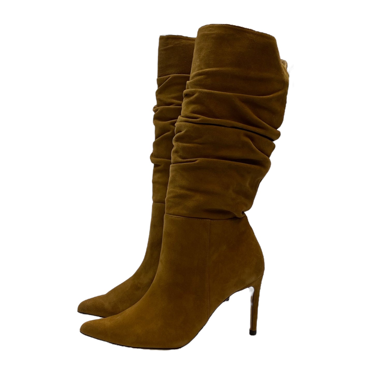 Boots Mid-calf Heels By Alexandre Birman In Brown, Size: 5.5