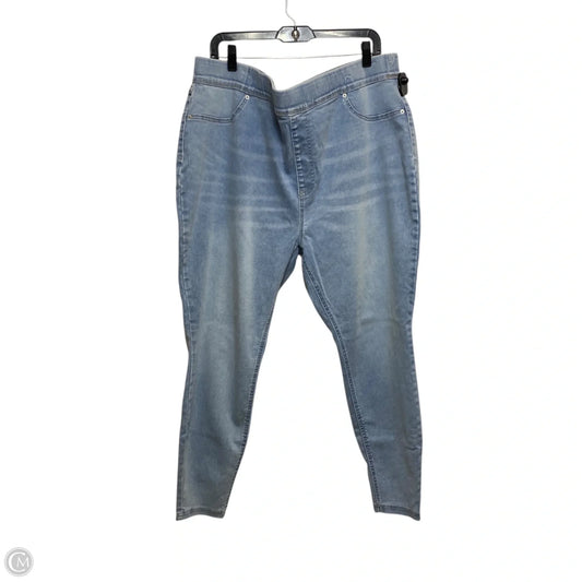 Jeans Skinny By Terra & Sky In Blue Denim, Size: 2x
