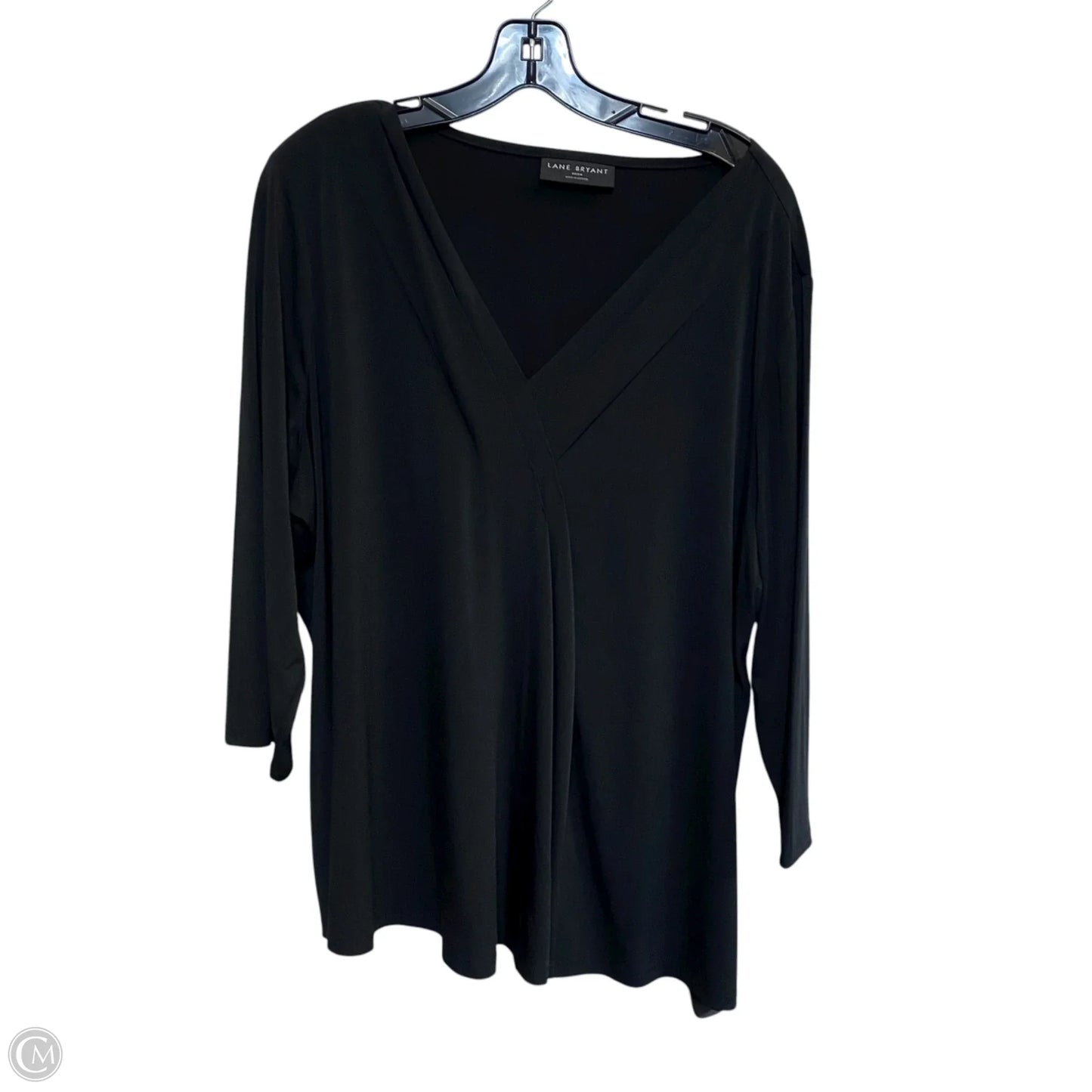 Top Long Sleeve By Lane Bryant In Black, Size: 3x
