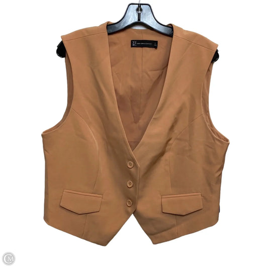 Vest Other By New York And Co In Tan, Size: Xl