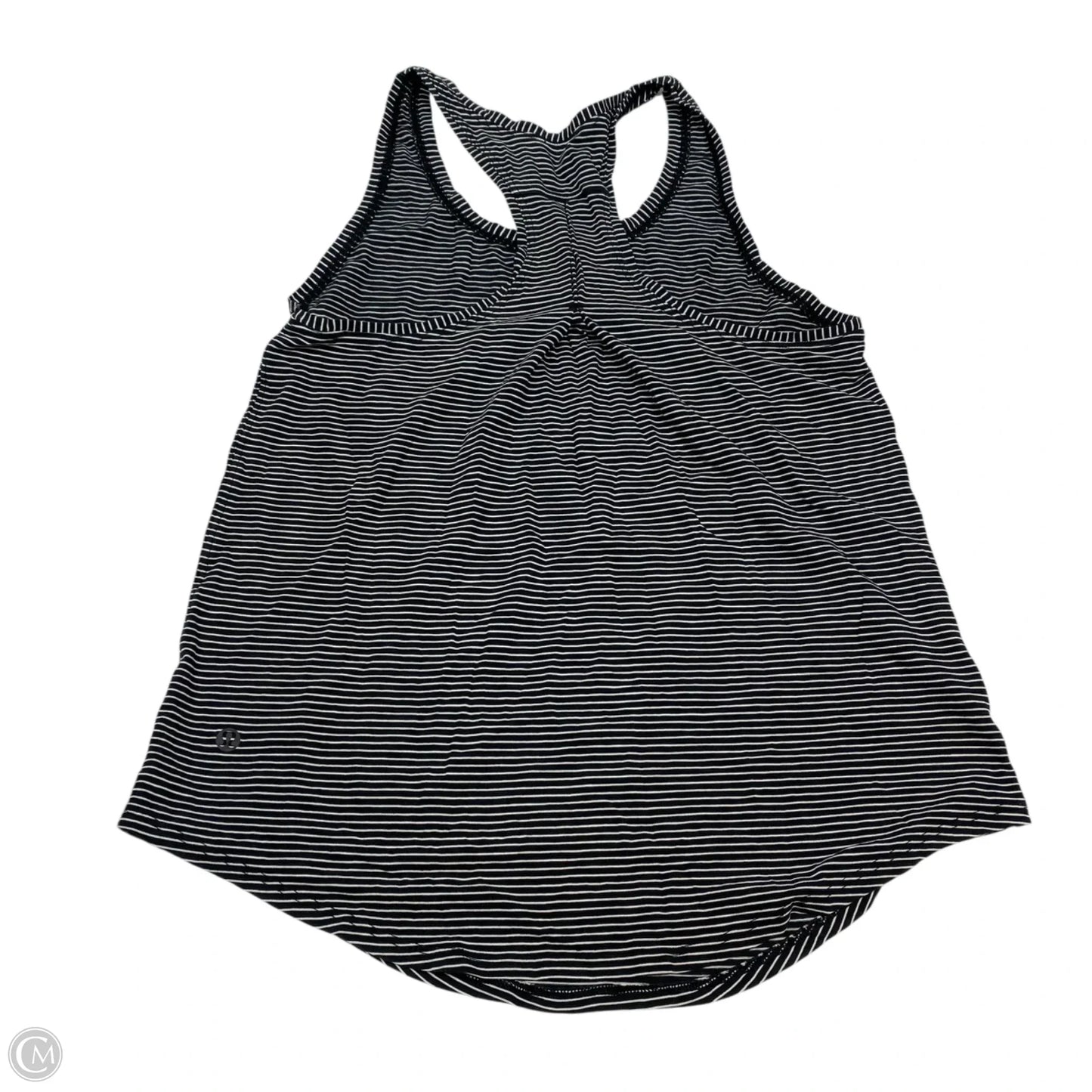 Athletic Tank Top Designer By Lululemon In Black & White, Size: S