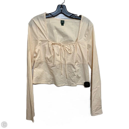 Top Long Sleeve By Wild Fable In Pink, Size: L