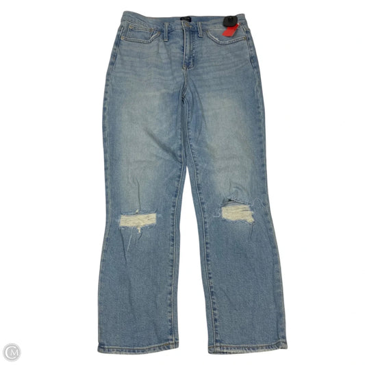 Jeans Straight By J. Crew In Blue Denim, Size: 6