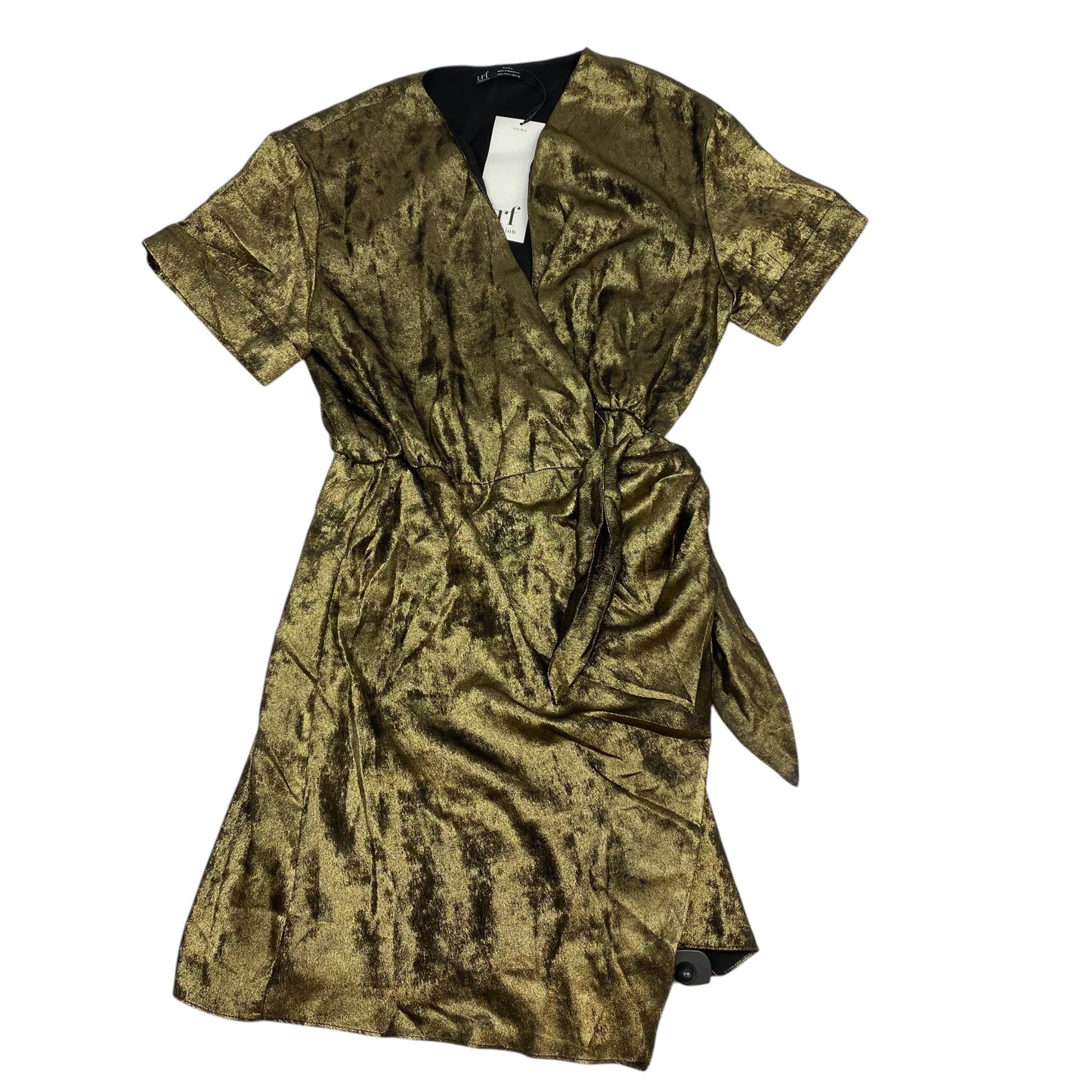 Dress Party Short By Zara In Gold, Size: L