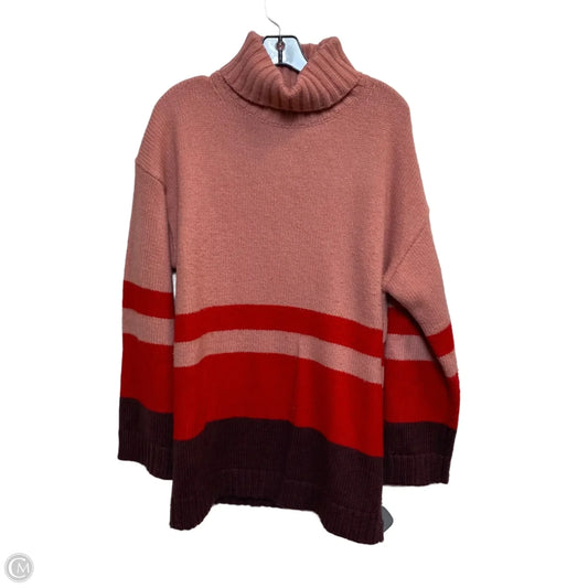 Sweater By Ann Taylor In Pink & Red, Size: Xl