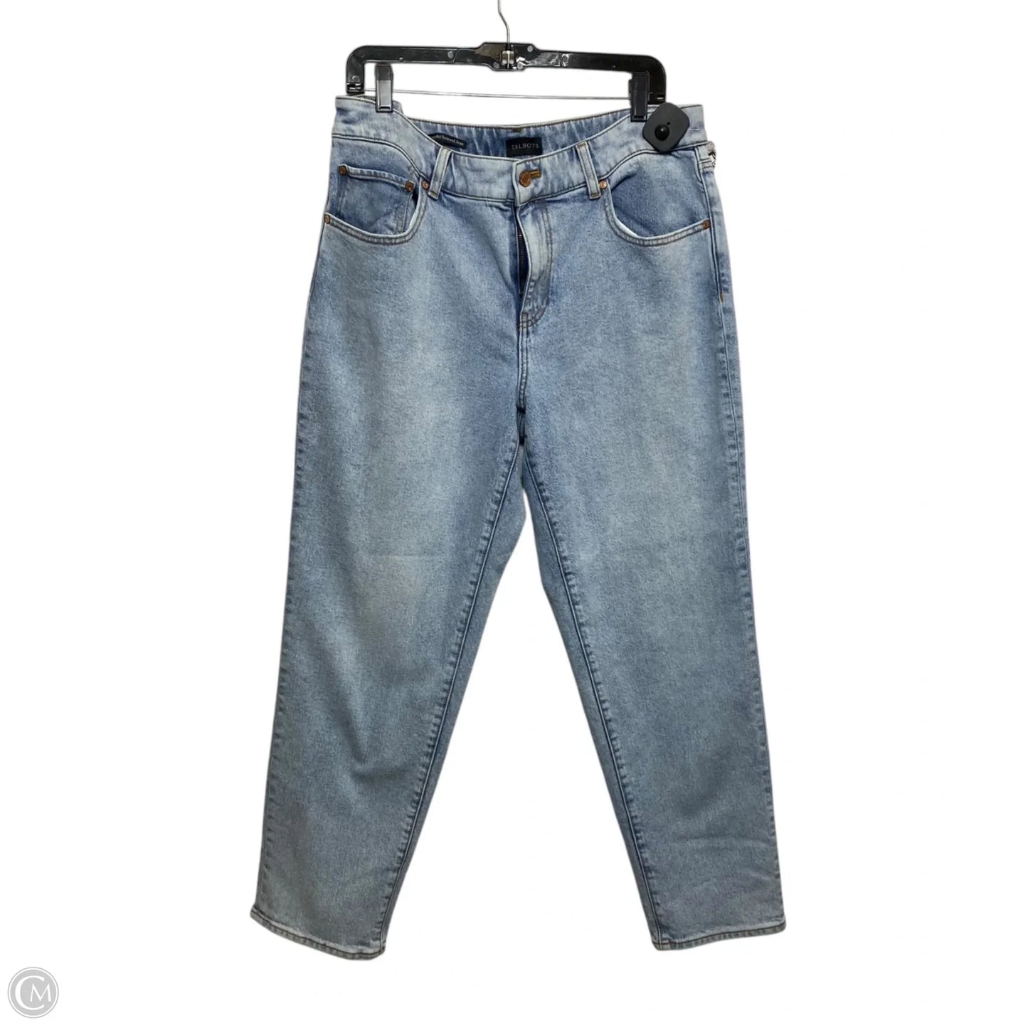 Jeans Straight By Talbots In Blue Denim, Size: 12