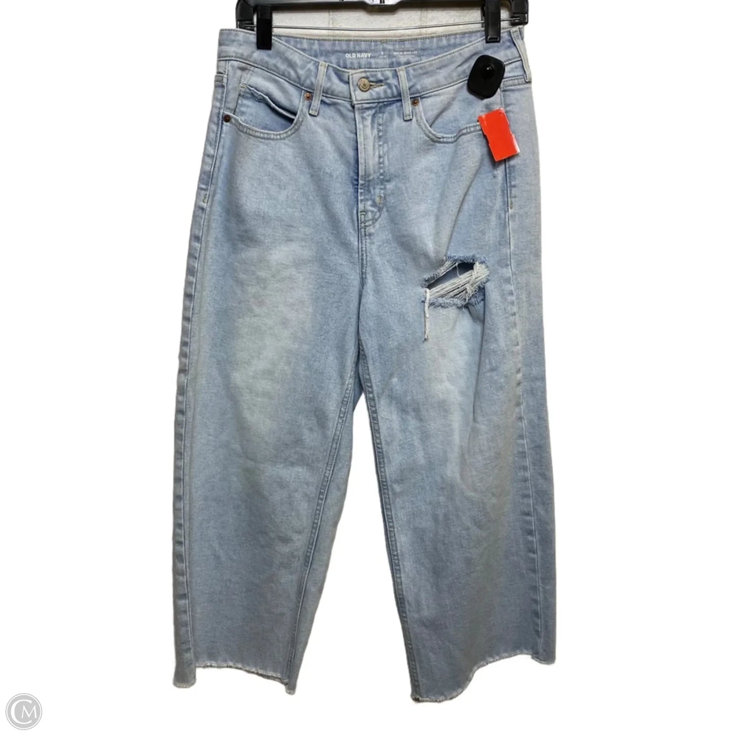 Jeans Wide Leg By Old Navy In Blue Denim, Size: 8p