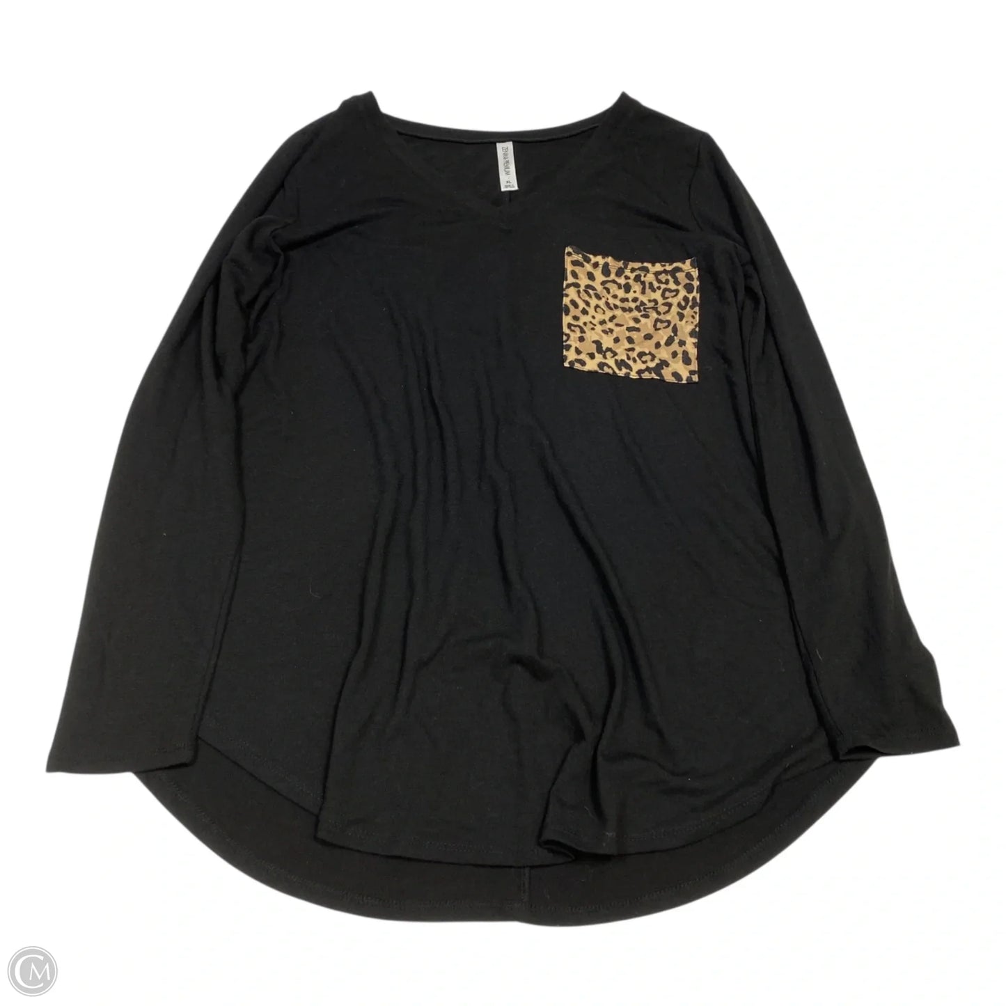Top Long Sleeve By Zenana In Black, Size: Xl