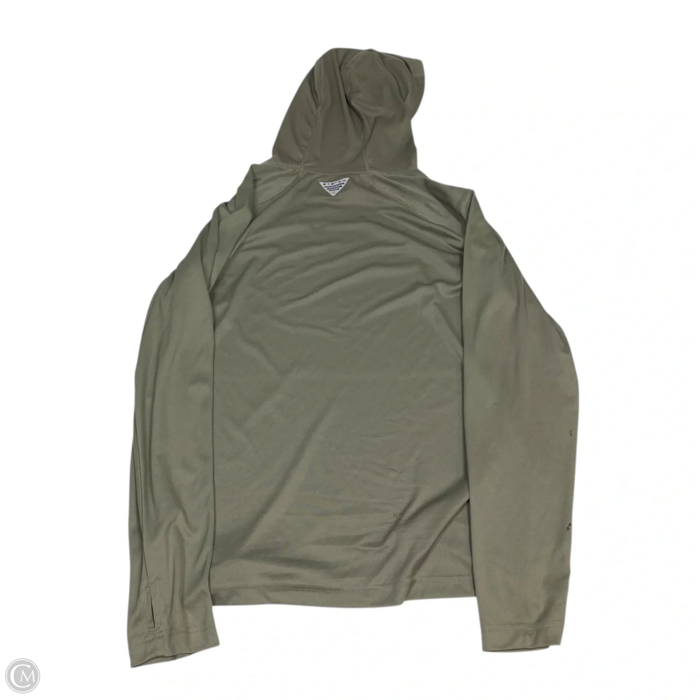 Athletic Top Long Sleeve Hoodie By Columbia In Tan, Size: S