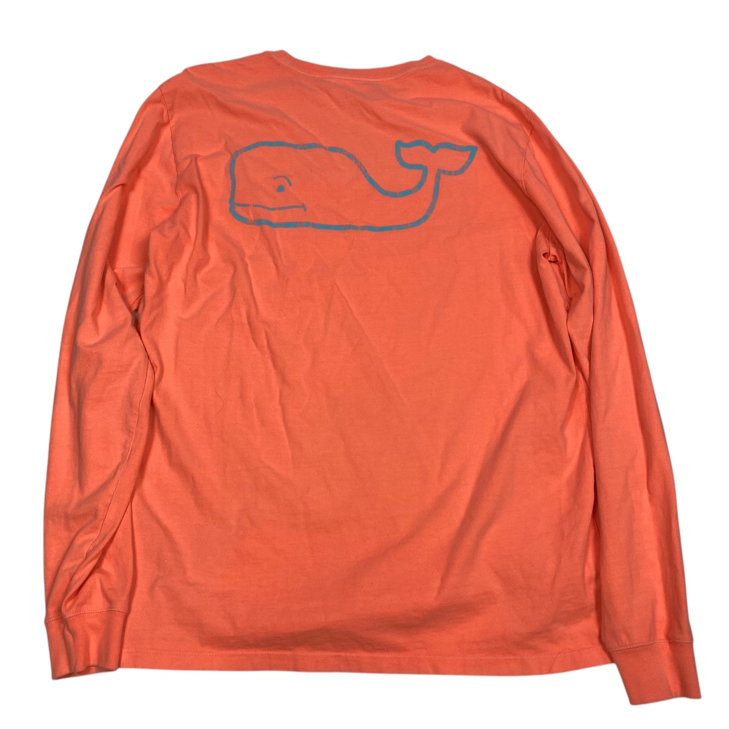 Top Long Sleeve Designer By Vineyard Vines In Orange, Size: M