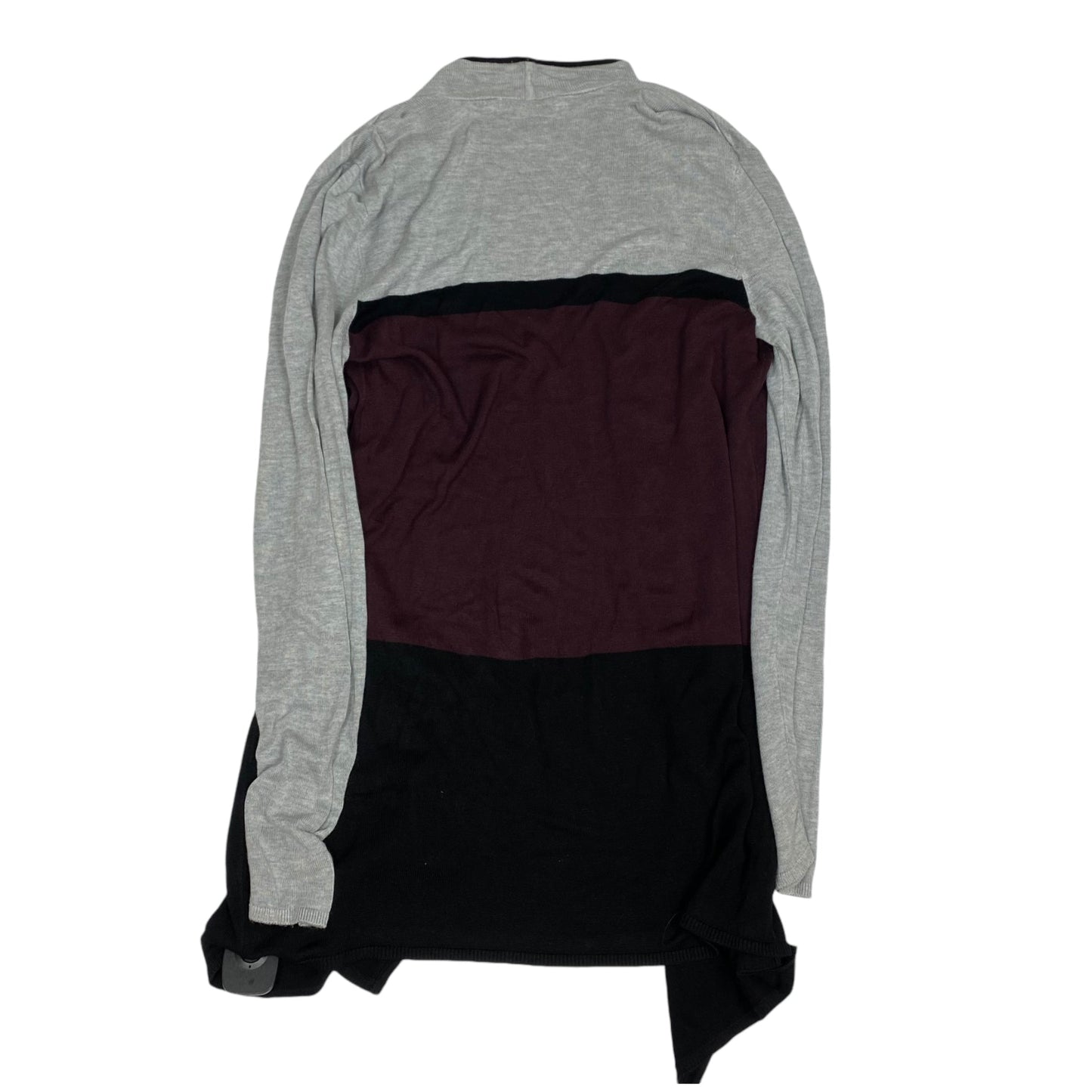 Cardigan By White House Black Market In Grey & Red, Size: L