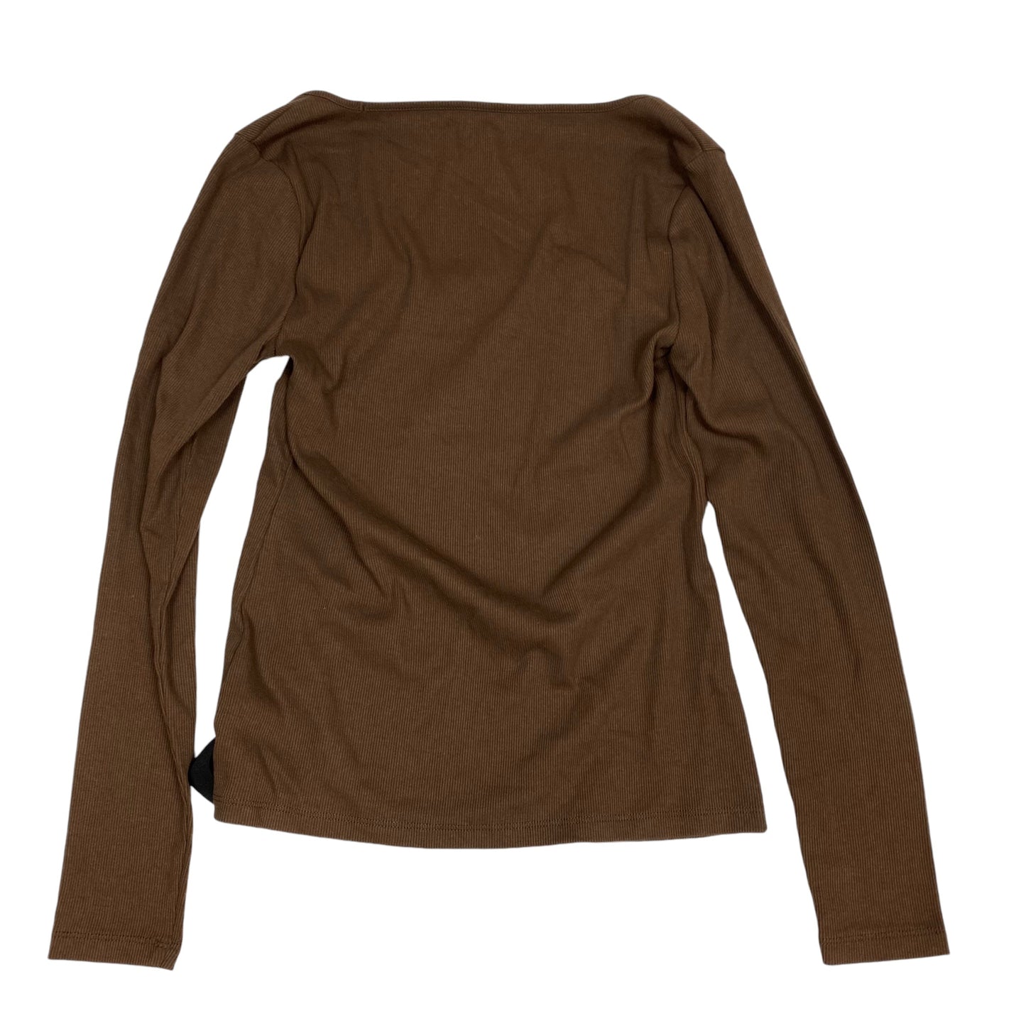 Top Long Sleeve Basic By Old Navy In Brown, Size: S