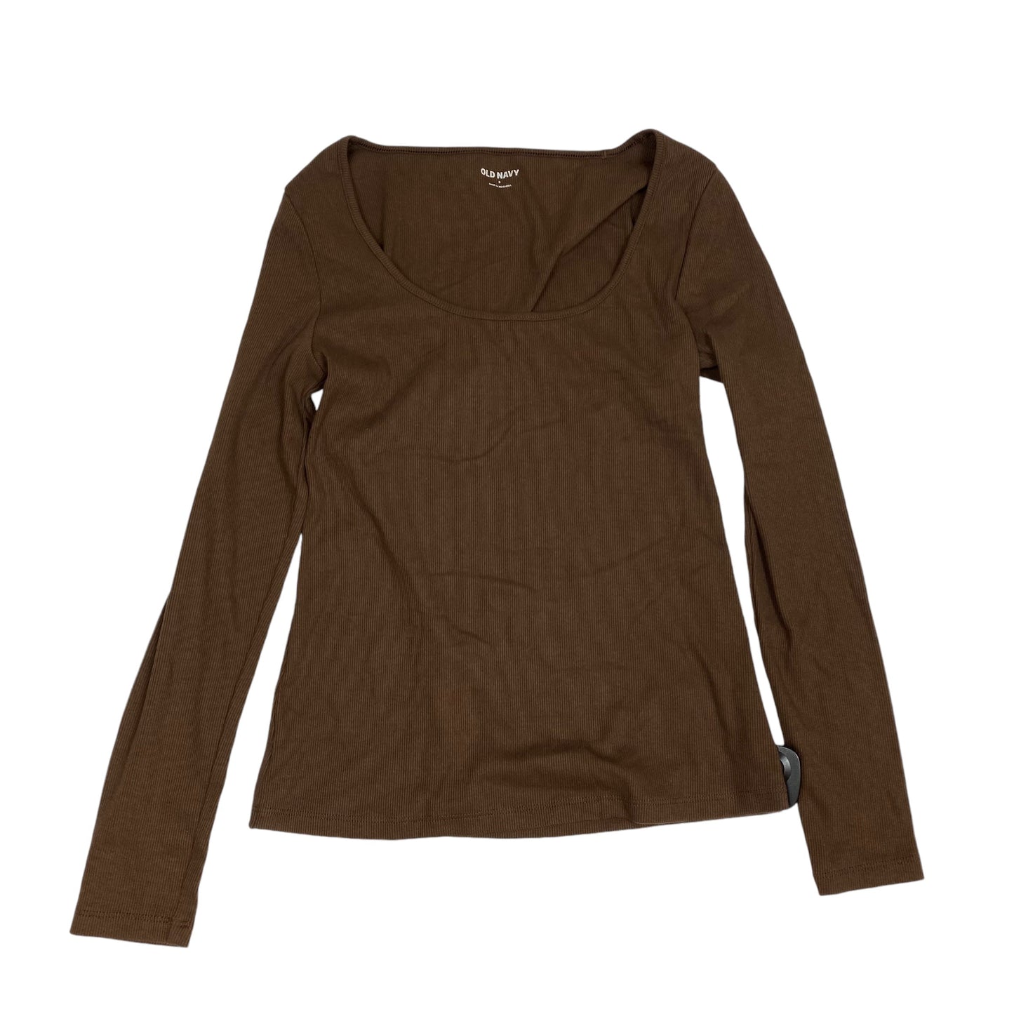 Top Long Sleeve Basic By Old Navy In Brown, Size: S