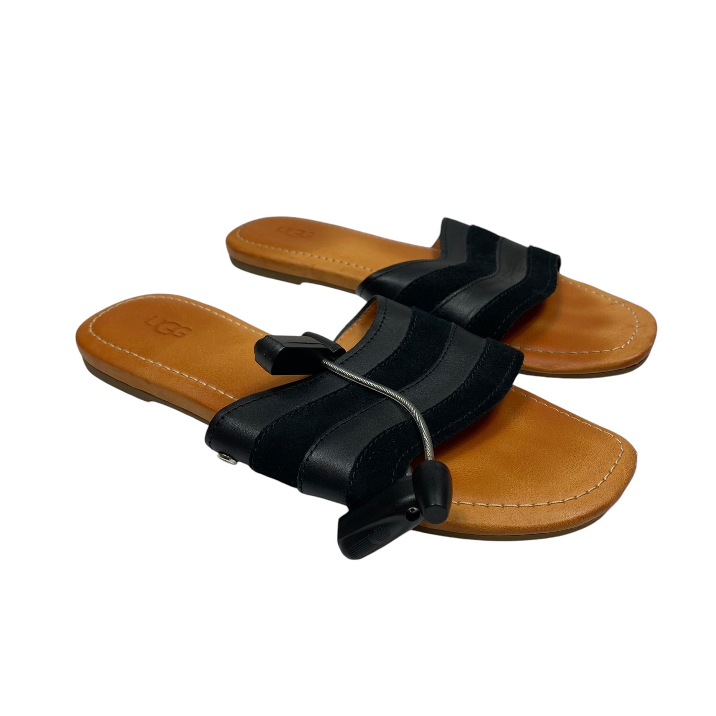 Sandals Designer By Ugg In Black, Size: 8.5