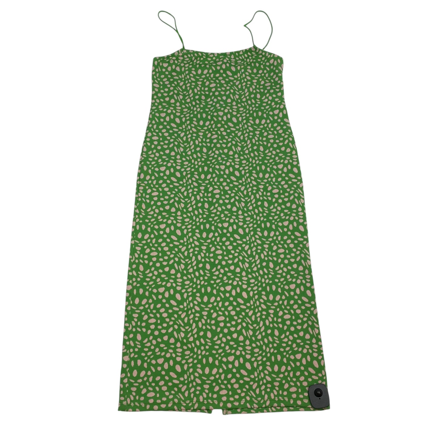 Dress Casual Midi By Zara In Green, Size: L