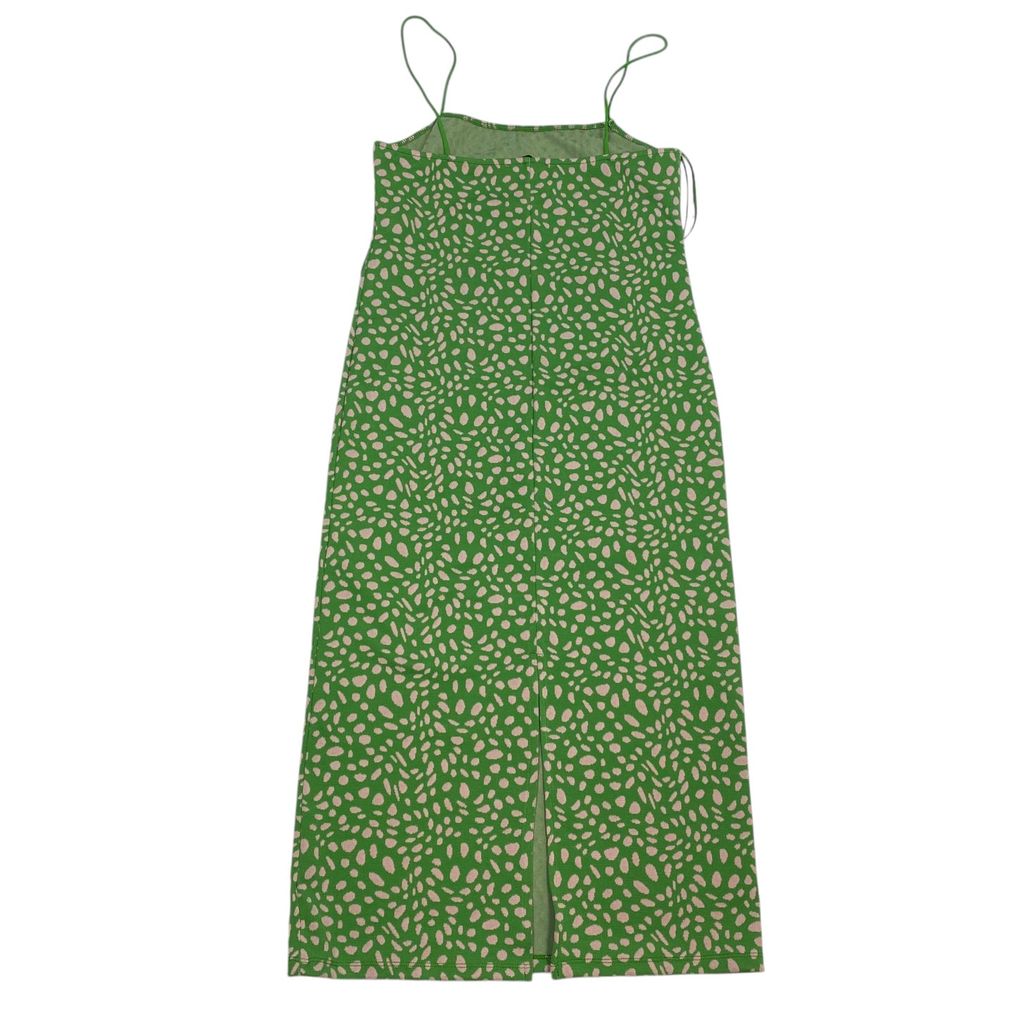 Dress Casual Midi By Zara In Green, Size: L