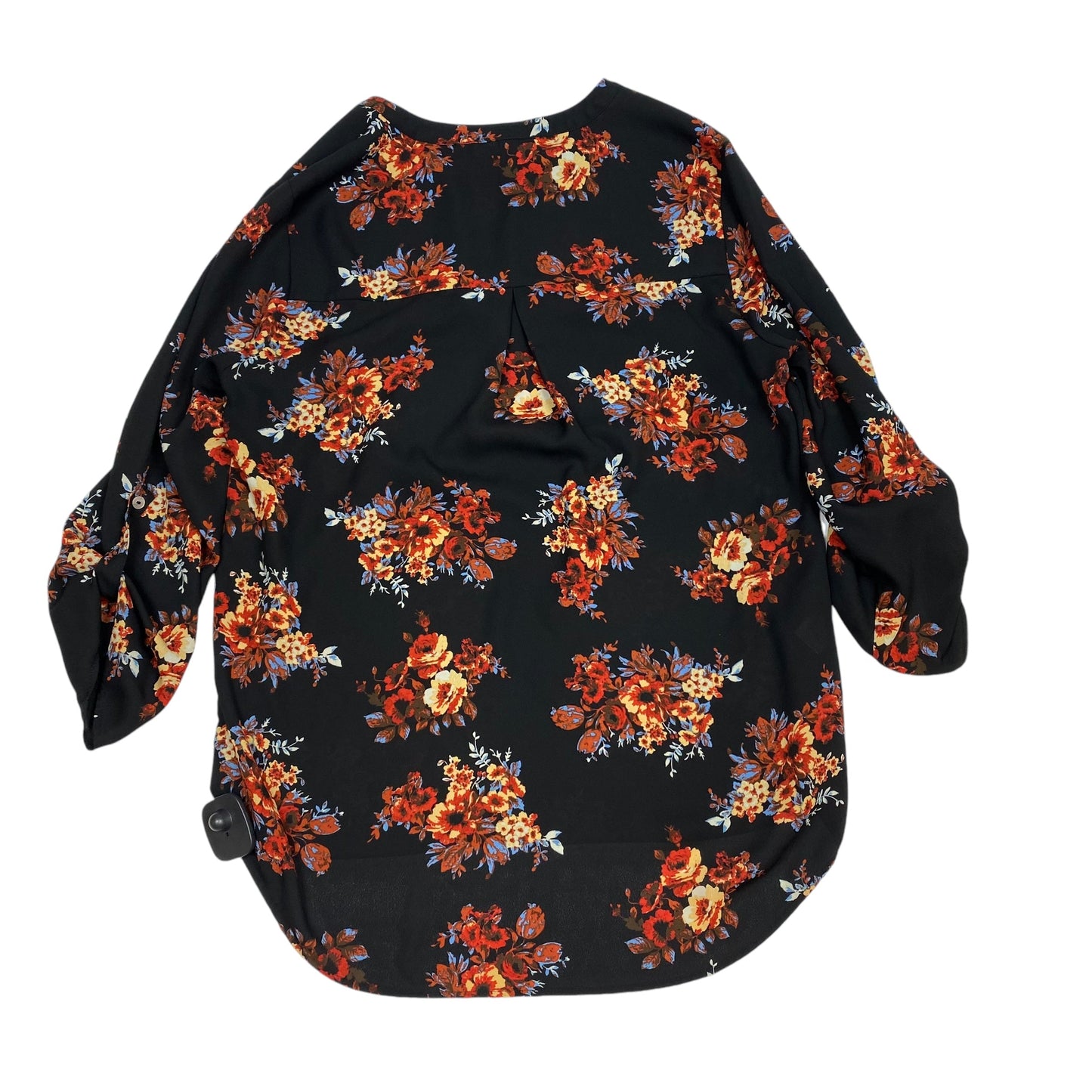 Blouse 3/4 Sleeve By Daniel Rainn In Black, Size: M