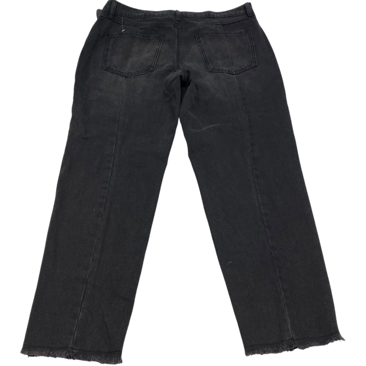 Jeans Straight By Forever 21 In Black Denim, Size: 8