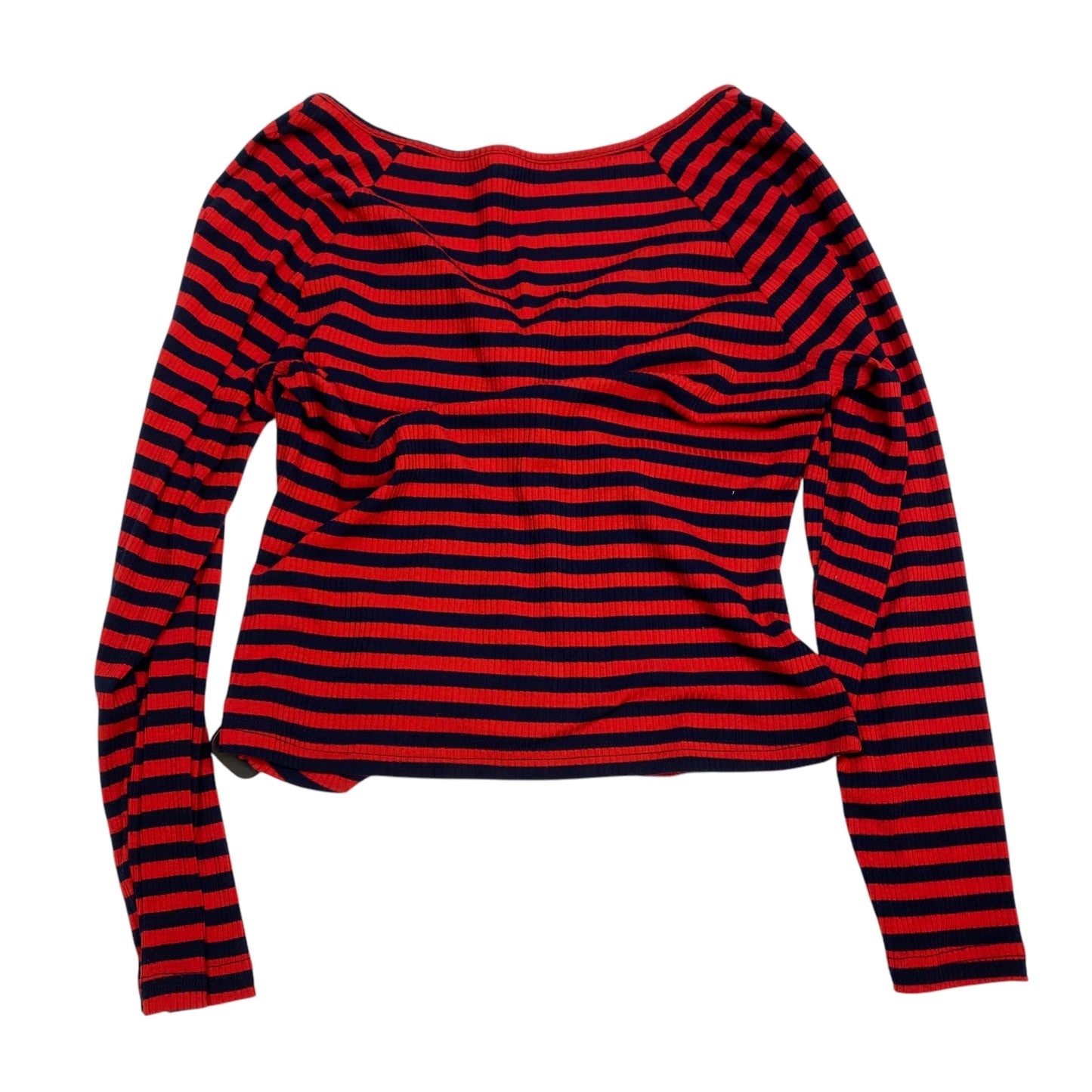 Top Long Sleeve By Shein In Blue & Red, Size: Xl