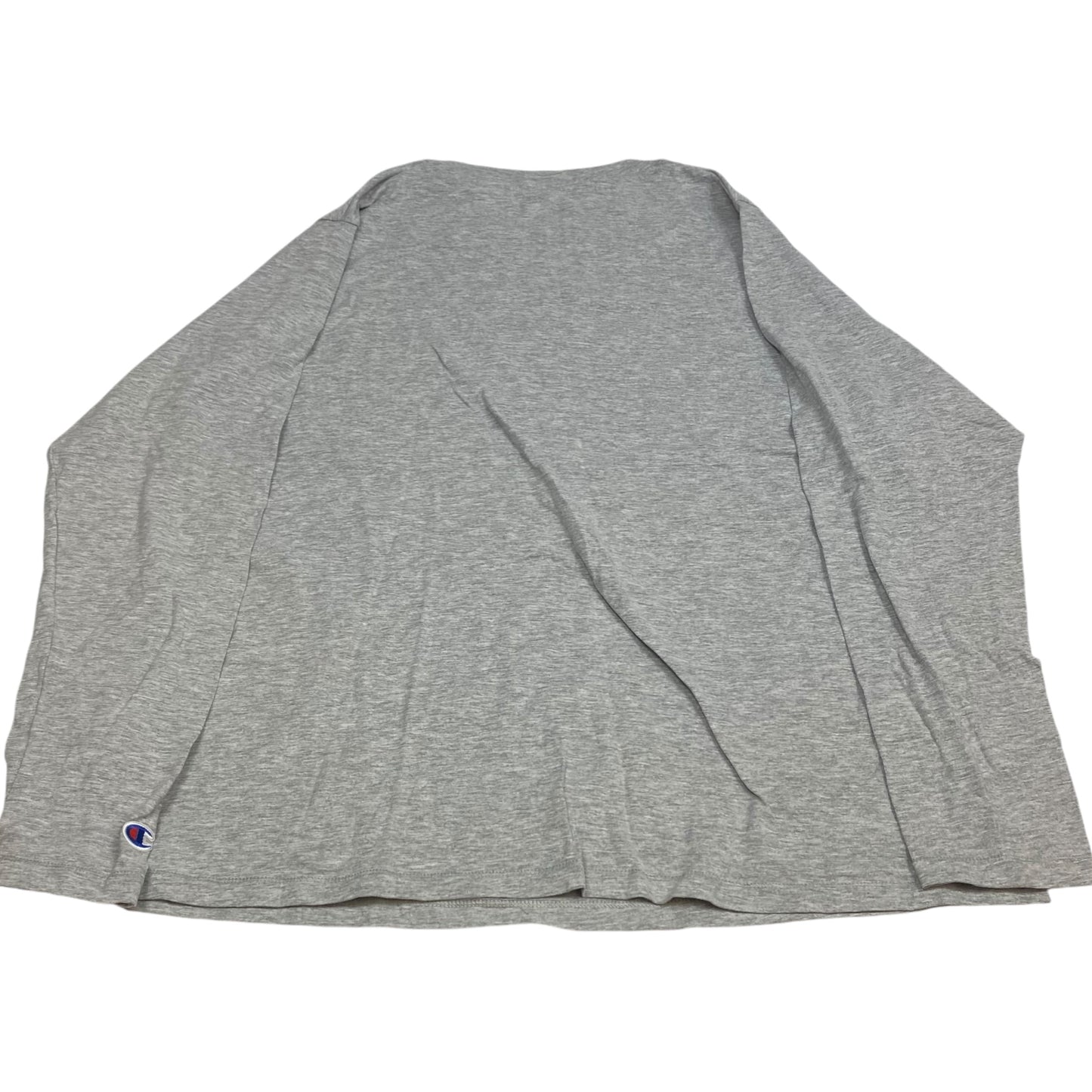 Athletic Top Long Sleeve Crewneck By Champion In Grey, Size: 2x