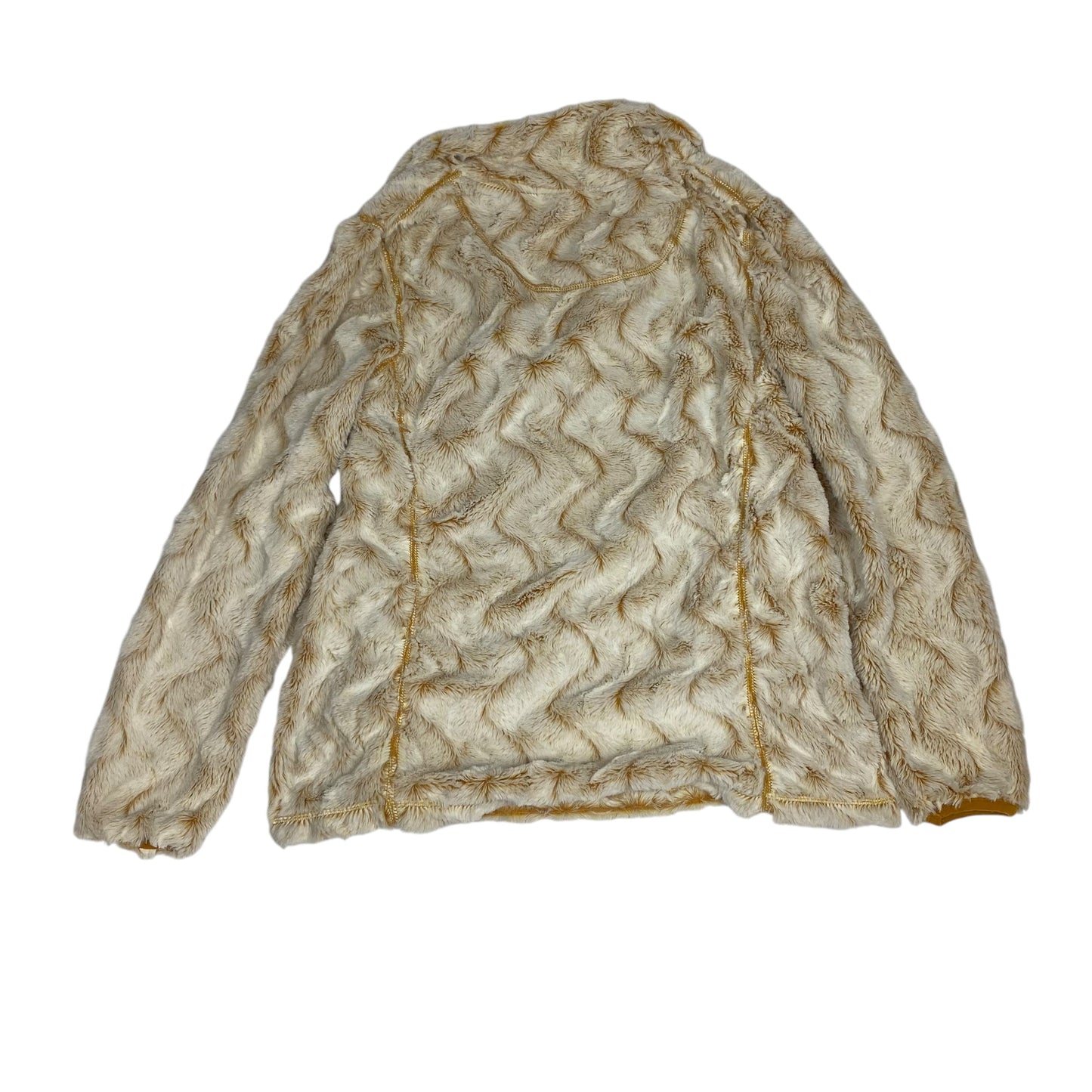 Jacket Faux Fur & Sherpa By Simply Southern In Cream, Size: M