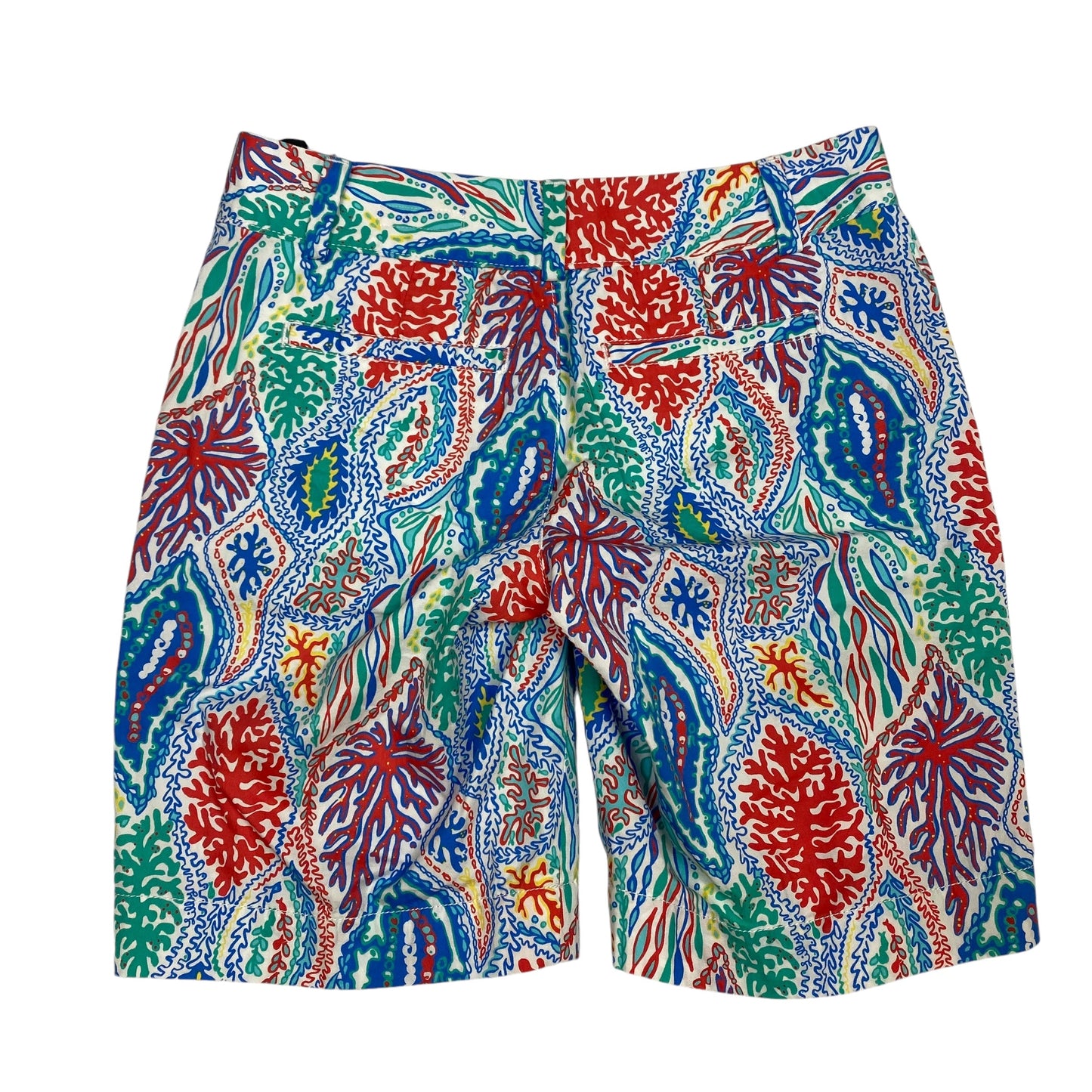 Shorts Designer By Lilly Pulitzer In Blue Red & White, Size: 0