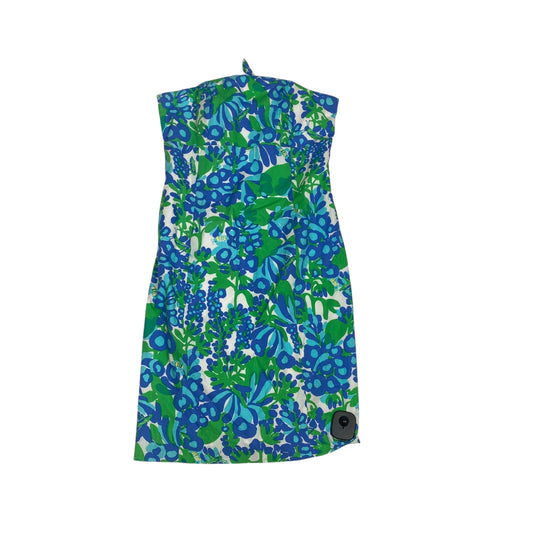 Dress Designer By Lilly Pulitzer In Blue & Green, Size: 0