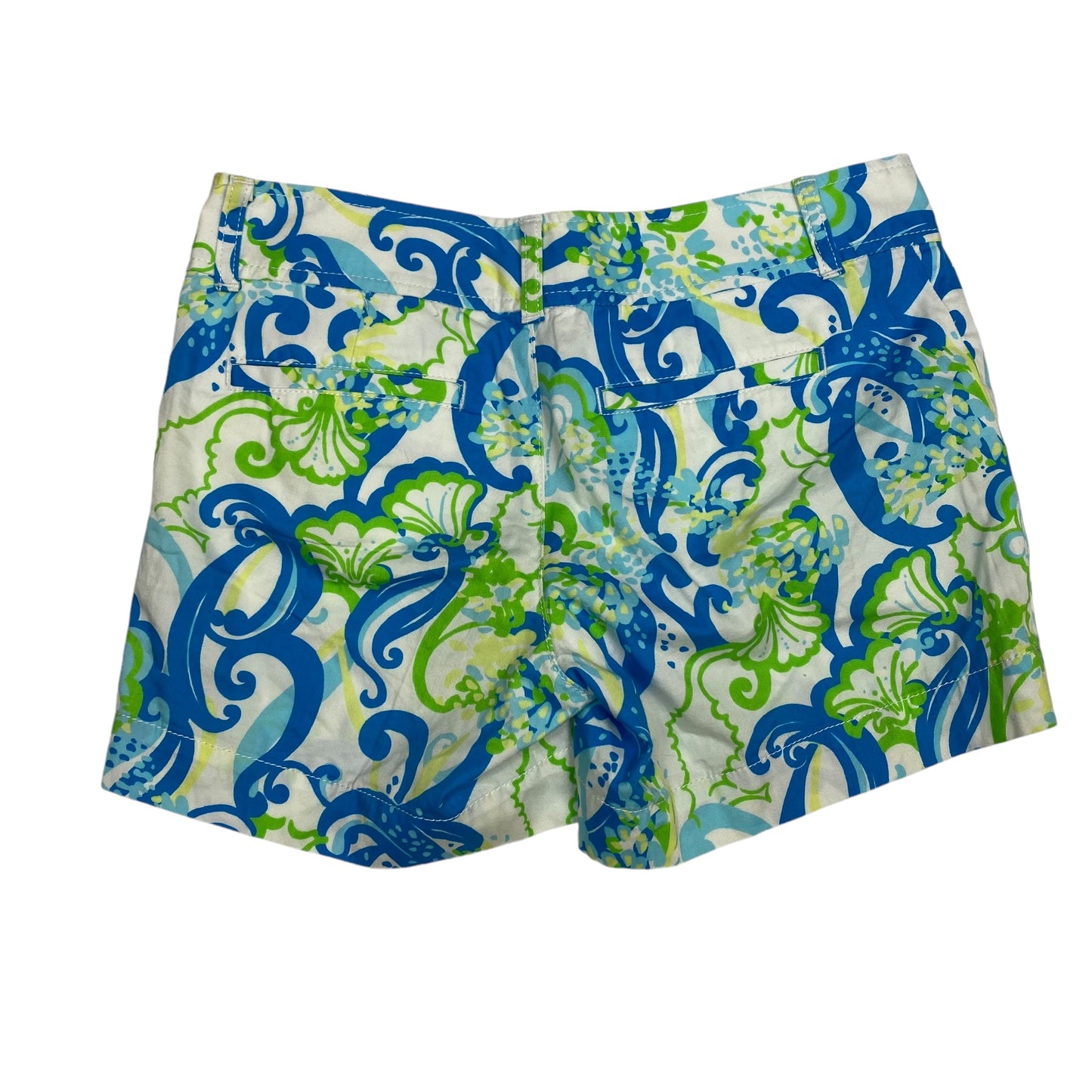 Shorts Designer By Lilly Pulitzer In Blue & Green, Size: 0