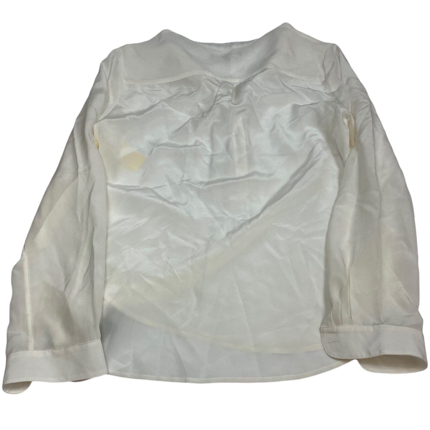 Blouse Long Sleeve By Banana Republic In Cream, Size: S