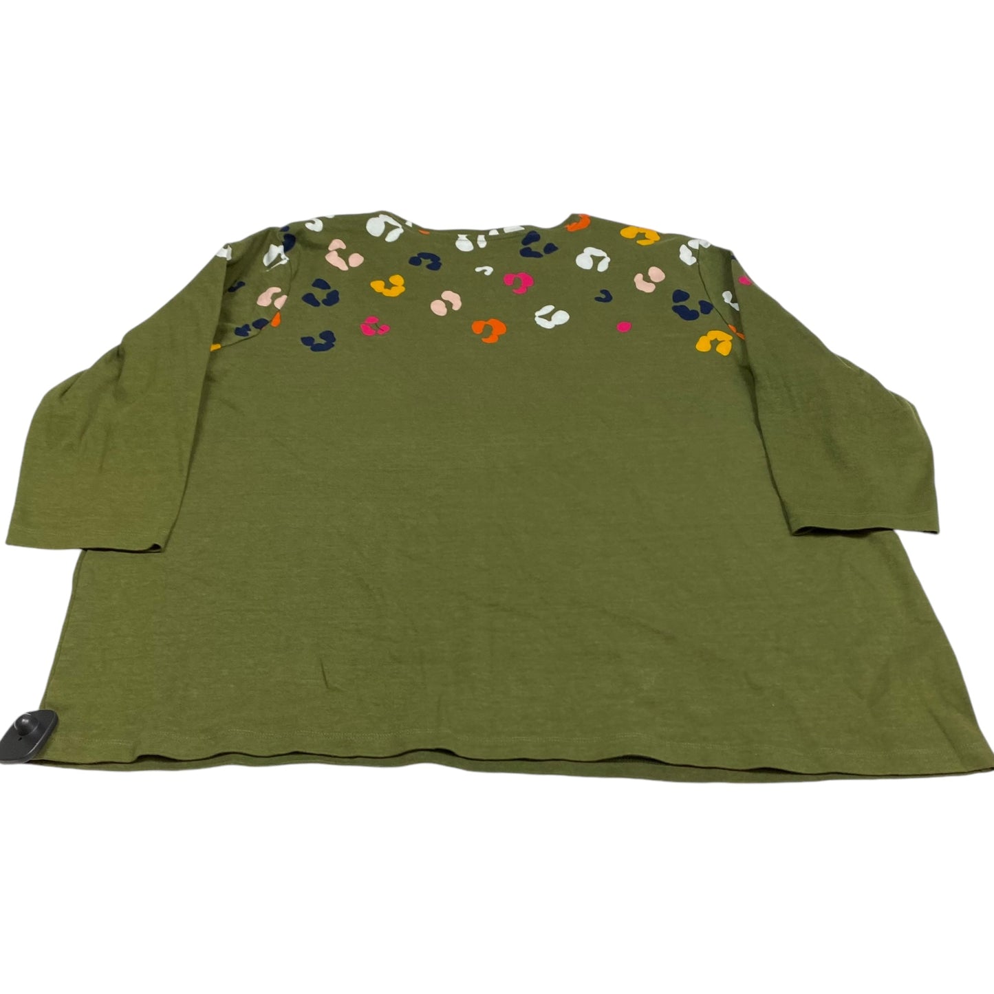 Top 3/4 Sleeve By Kim Rogers In Green, Size: 3x