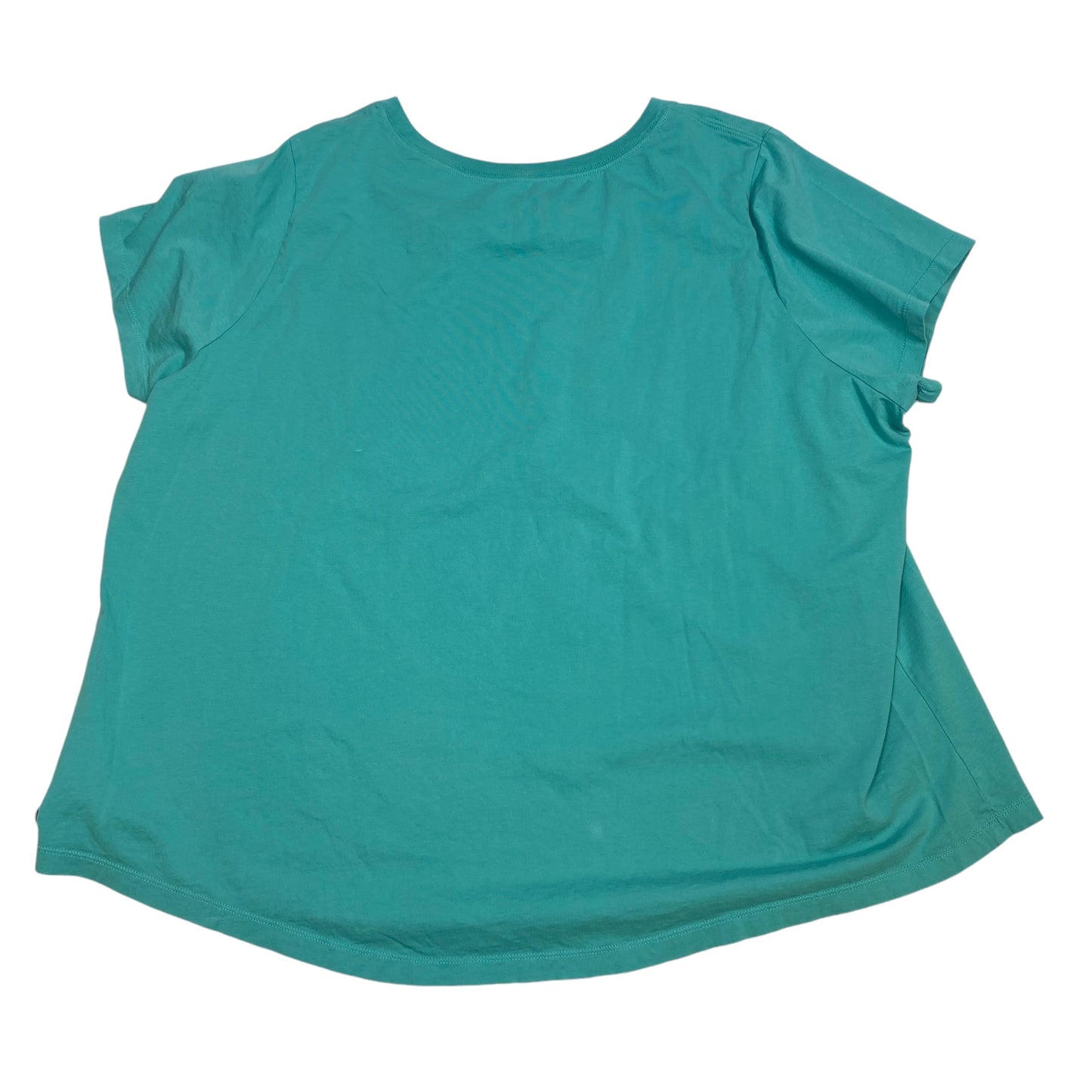 Athletic Top Short Sleeve By Nike In Green, Size: 3x