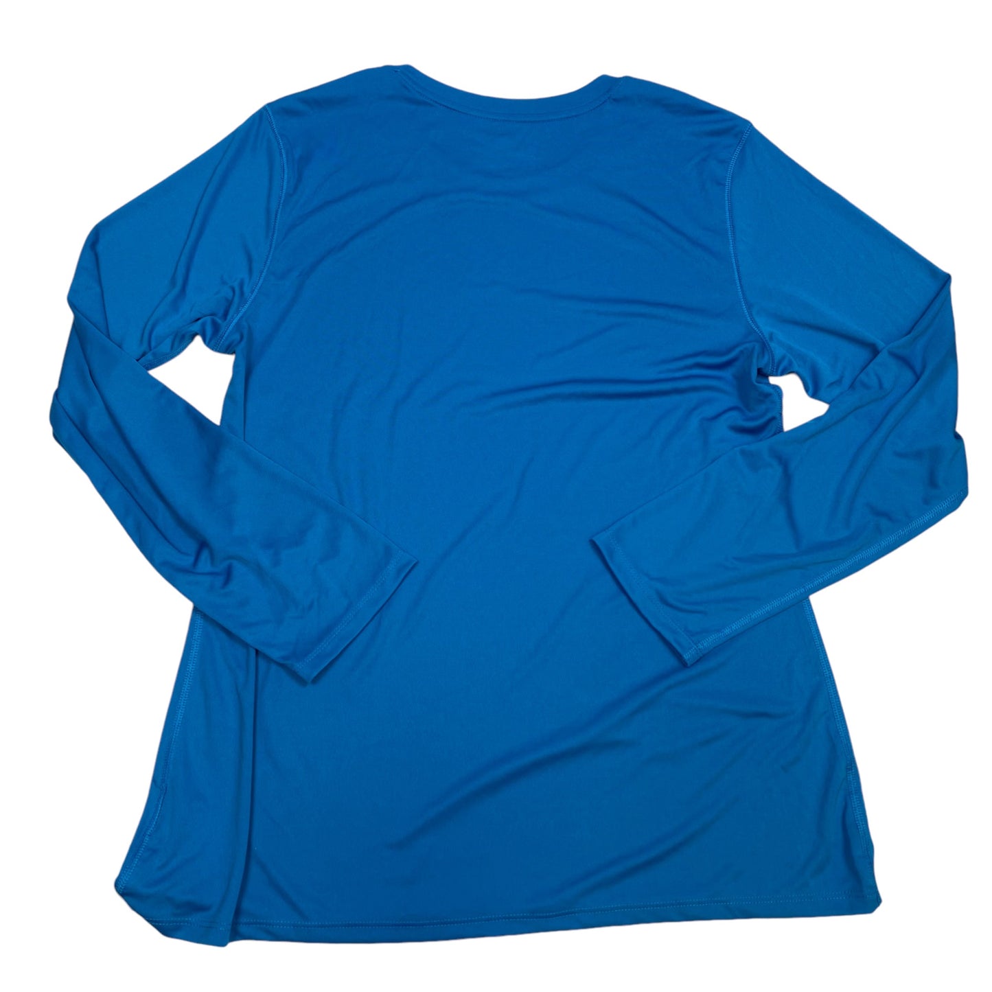 Athletic Top Long Sleeve Crewneck By Hanes In Blue, Size: 1x