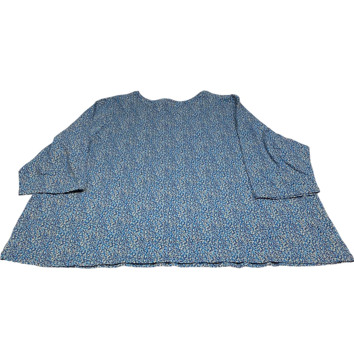 Top 3/4 Sleeve By Catherines In Blue, Size: 4x