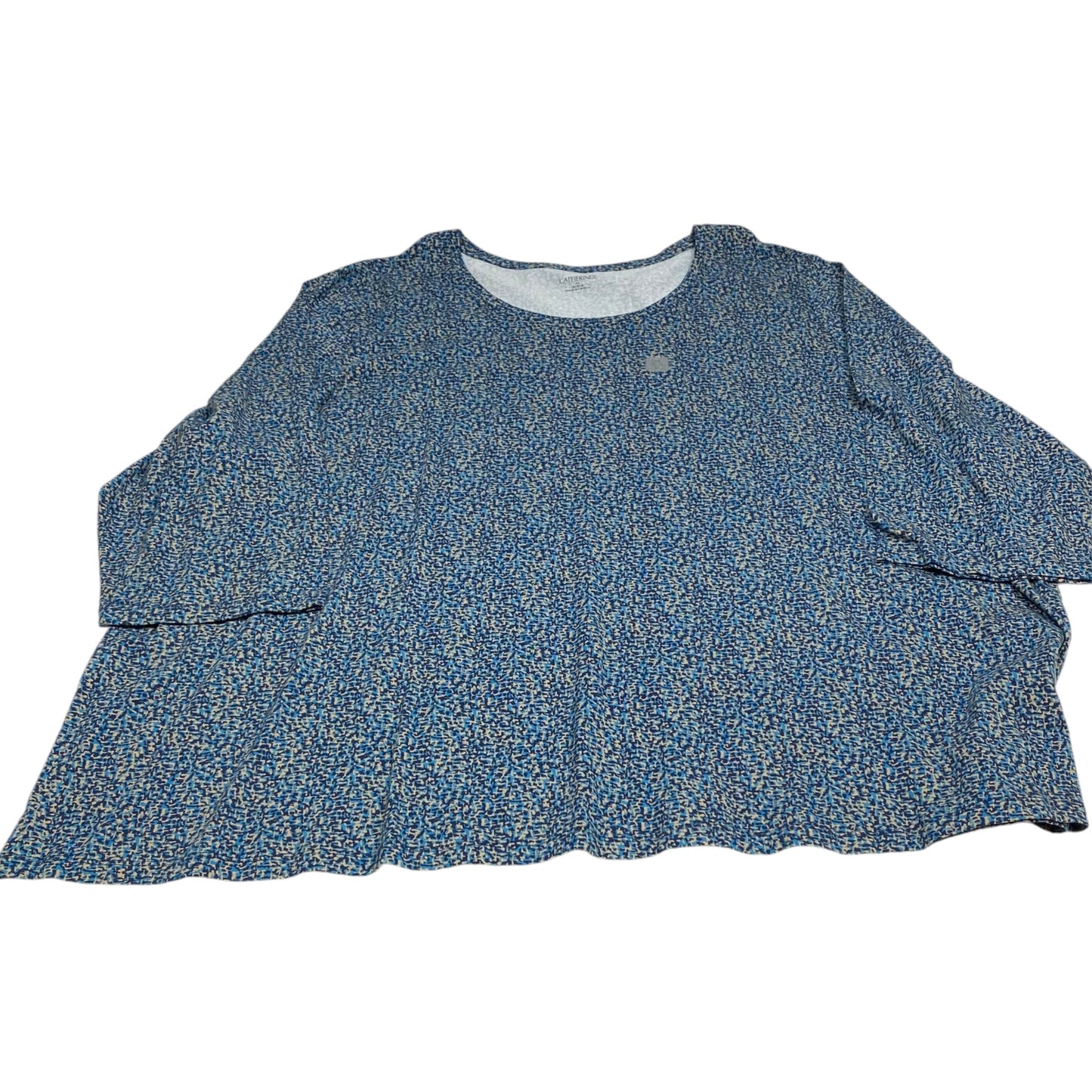 Top 3/4 Sleeve By Catherines In Blue, Size: 4x