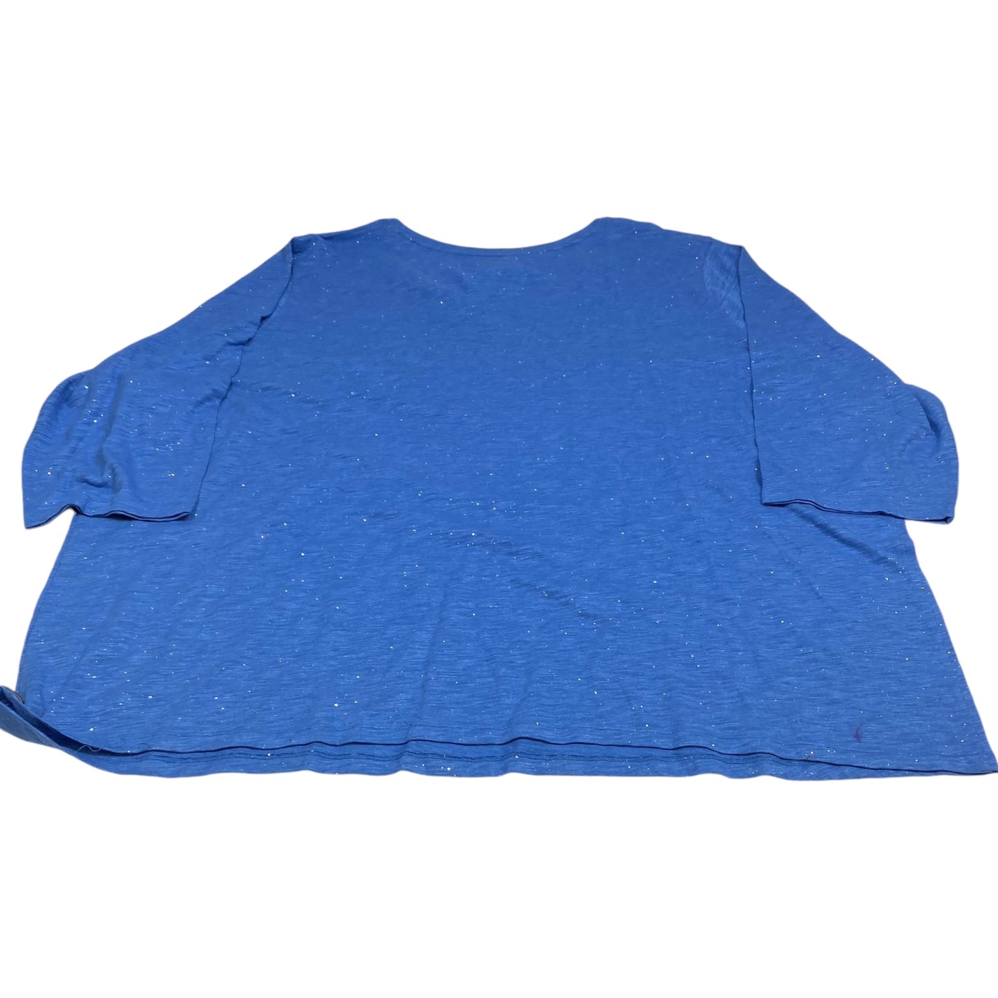 Top 3/4 Sleeve By Catherines In Blue, Size: 4x