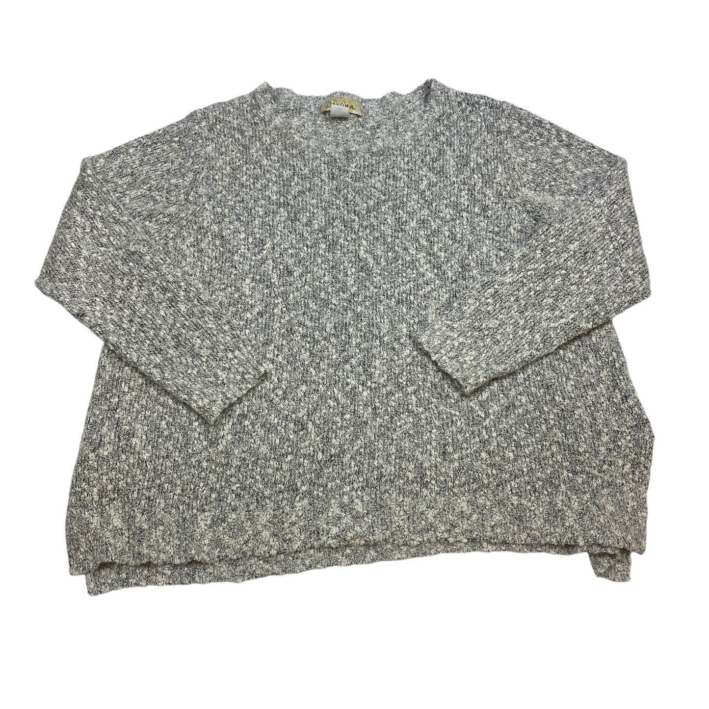 Sweater By Davina In Grey, Size: 1x