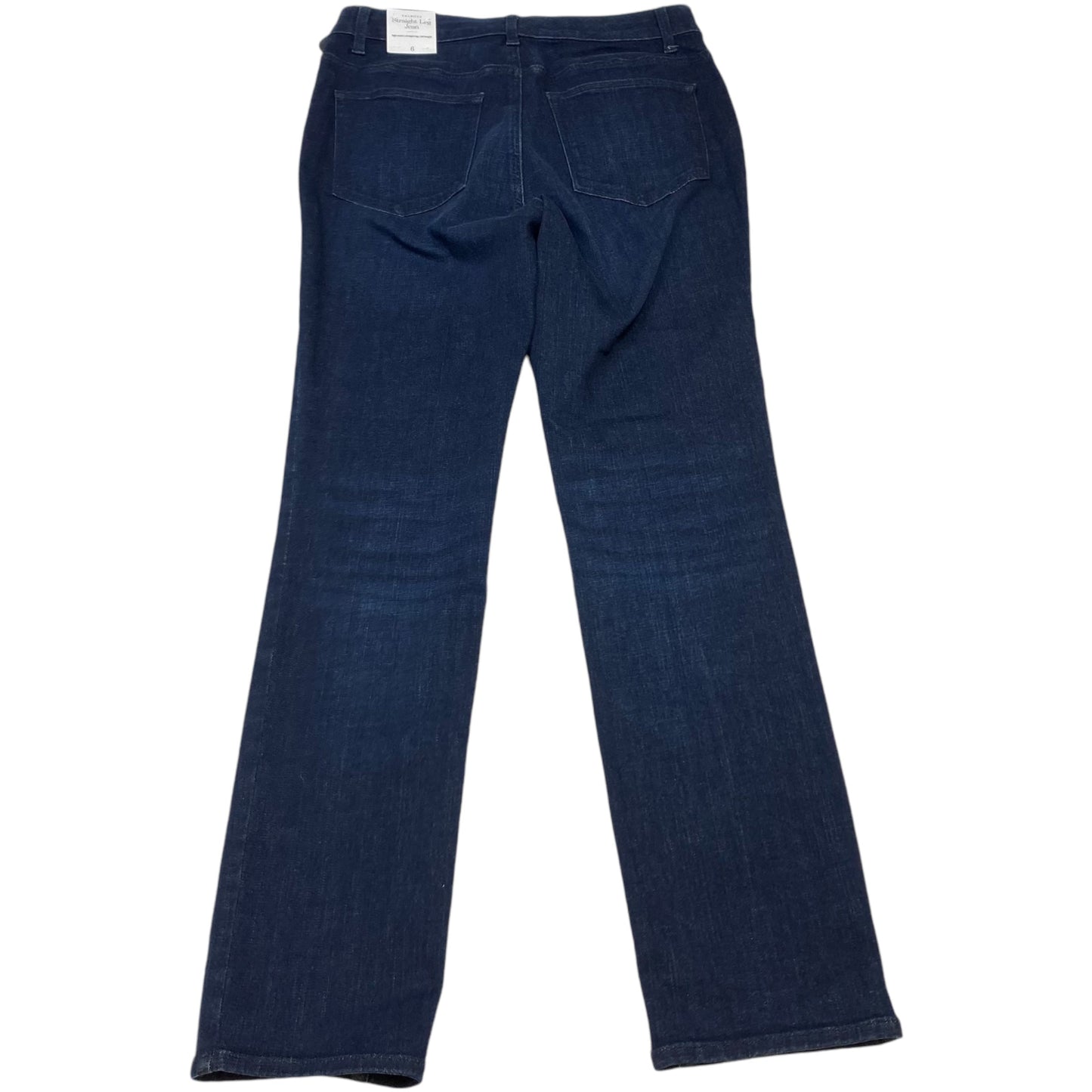 Jeans Straight By Talbots In Blue Denim, Size: 6