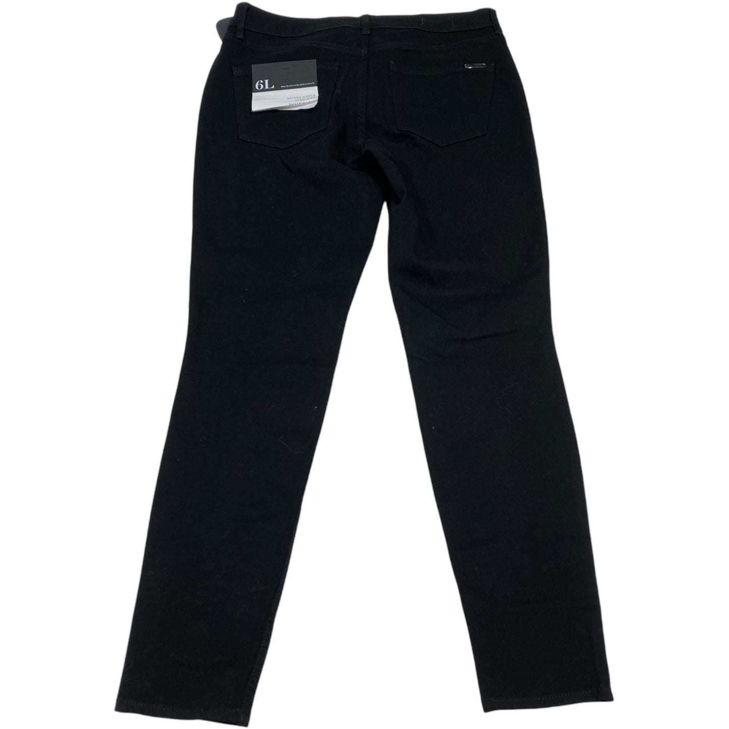 Jeans Skinny By White House Black Market In Black Denim, Size: 6l