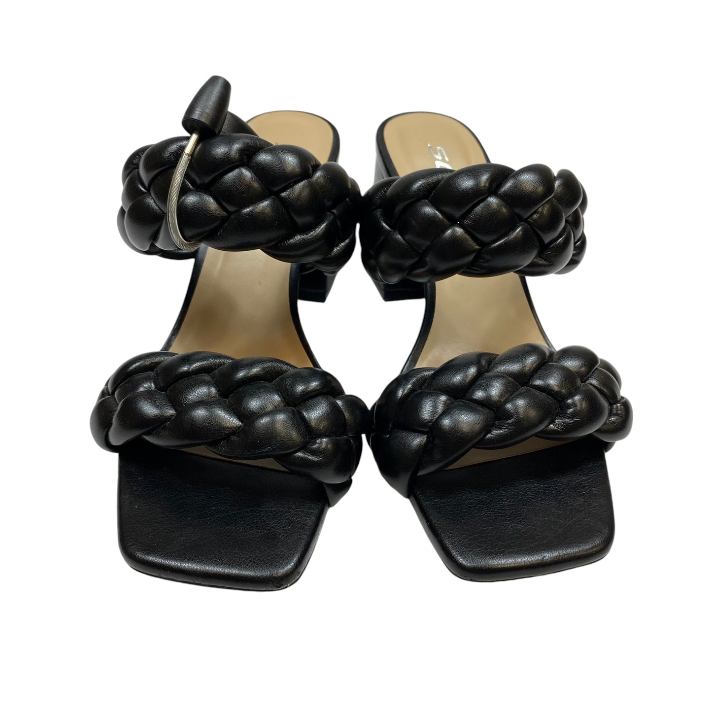 Sandals Heels Block By Soda In Black, Size: 6