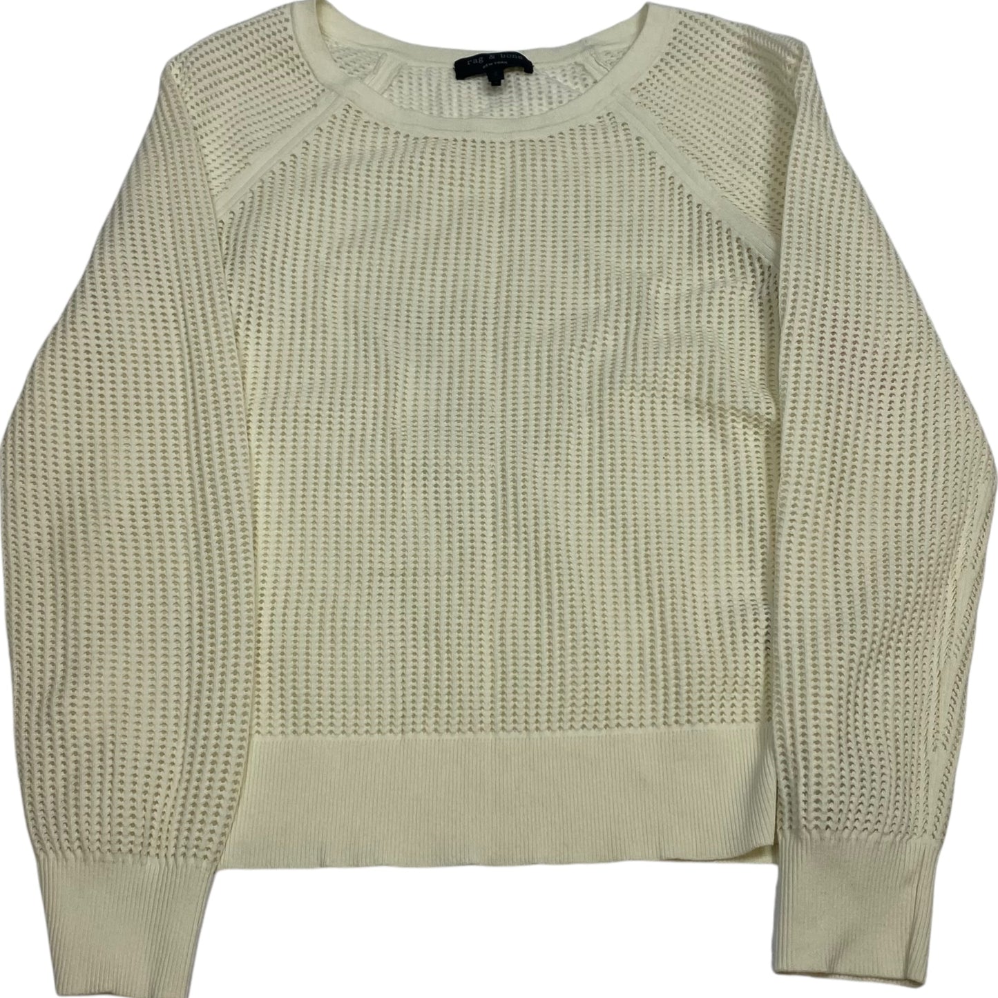 Top Long Sleeve By Rag And Bone In Cream, Size: S