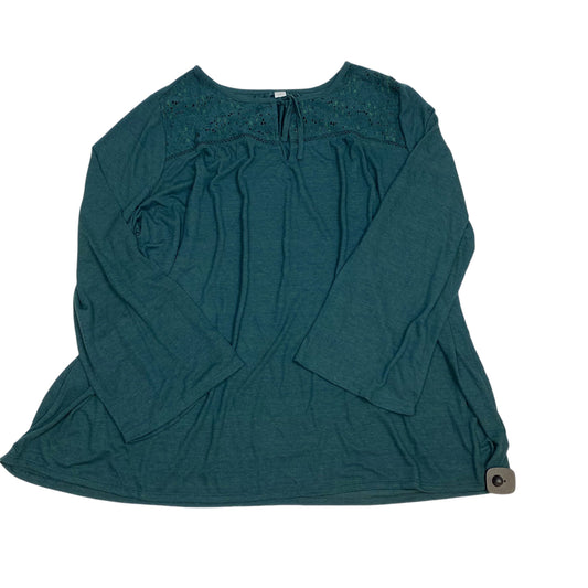 Top Long Sleeve By Old Navy In Green, Size: 3x