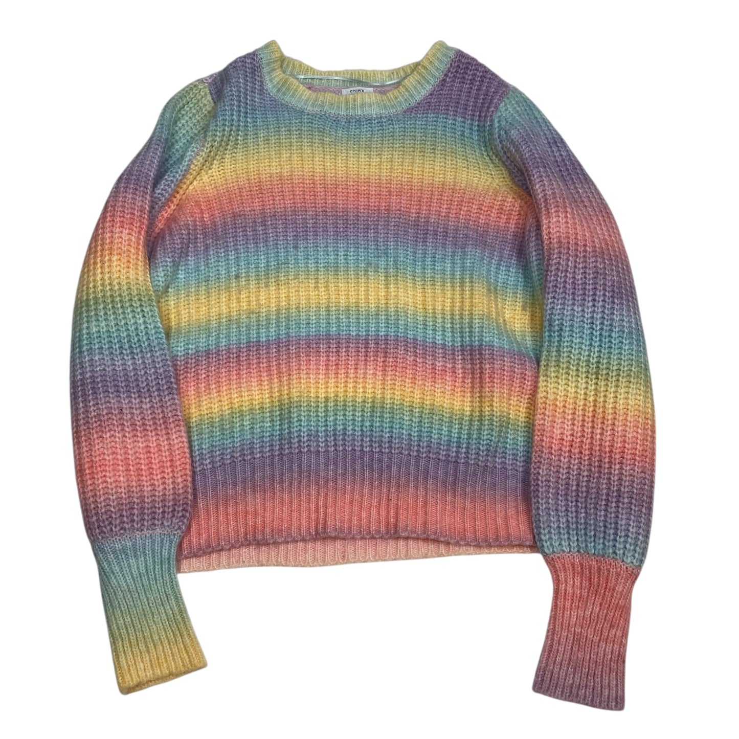 Sweater By Crown And Ivy In Rainbow Print, Size: Xxl