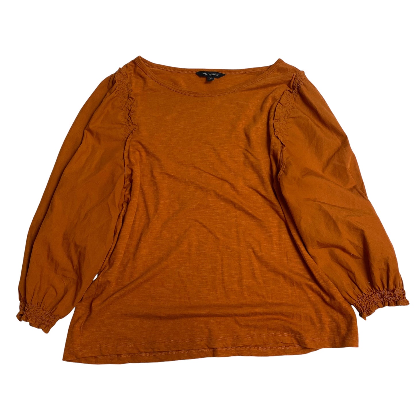 Top 3/4 Sleeve By Banana Republic In Orange, Size: M