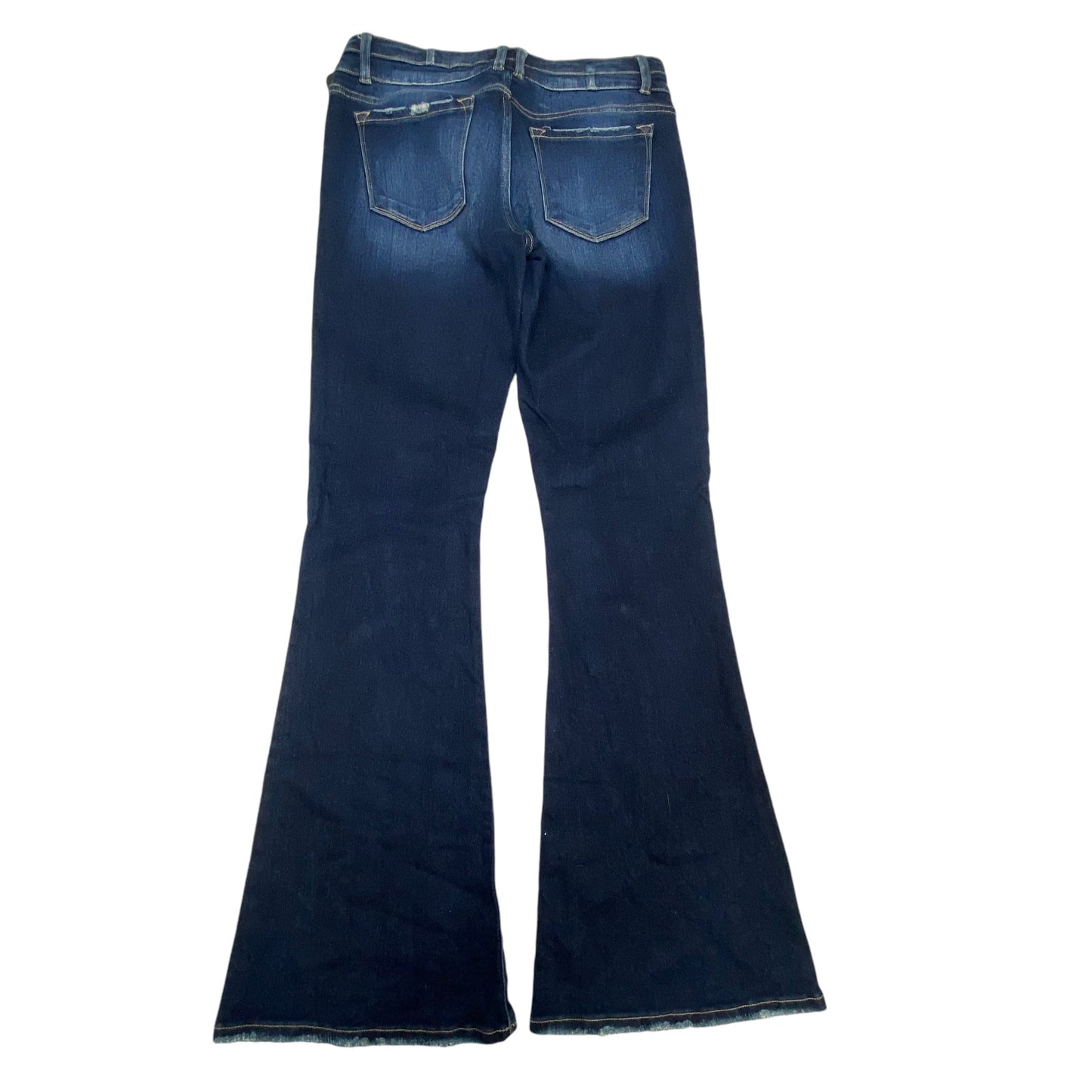 Jeans Flared By Kancan In Blue Denim, Size: 8